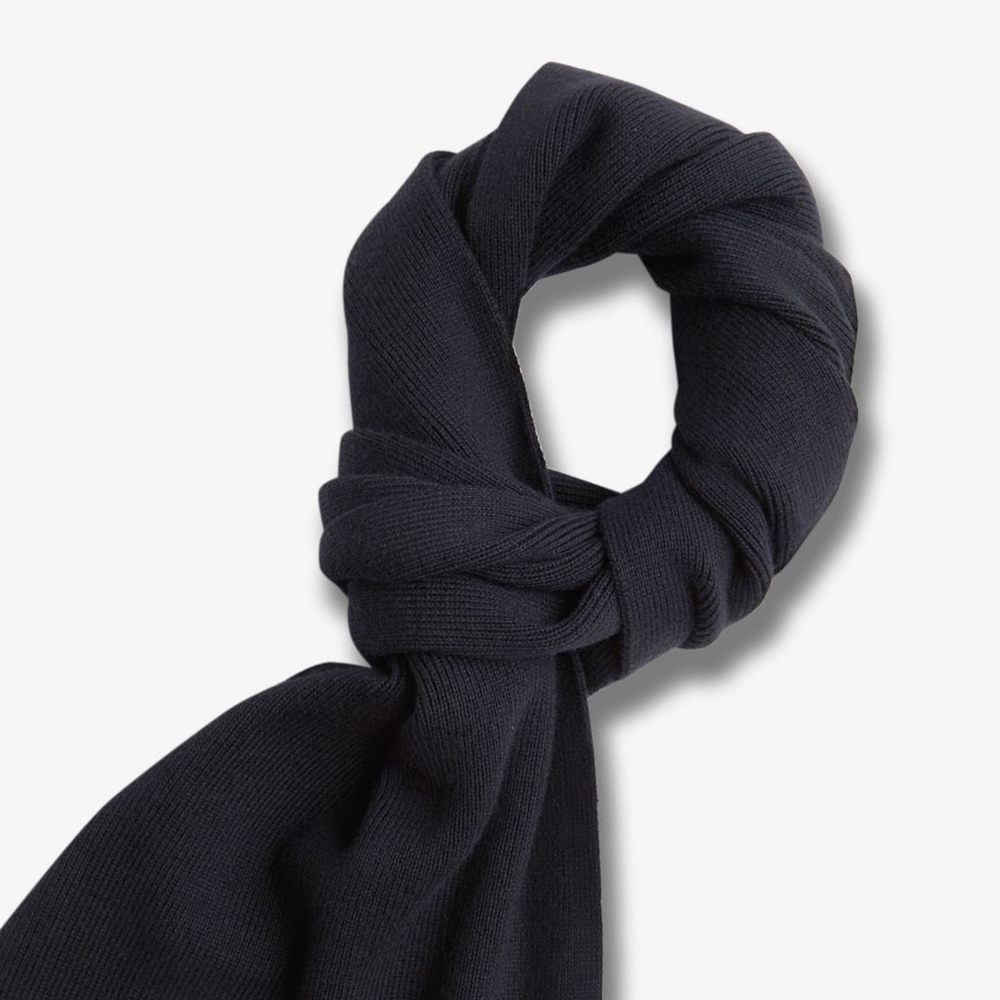 프레드페리 클래식 메리노울 스카프 블랙(Fred Perry Classic Merino Wool Scarf Black) - 2