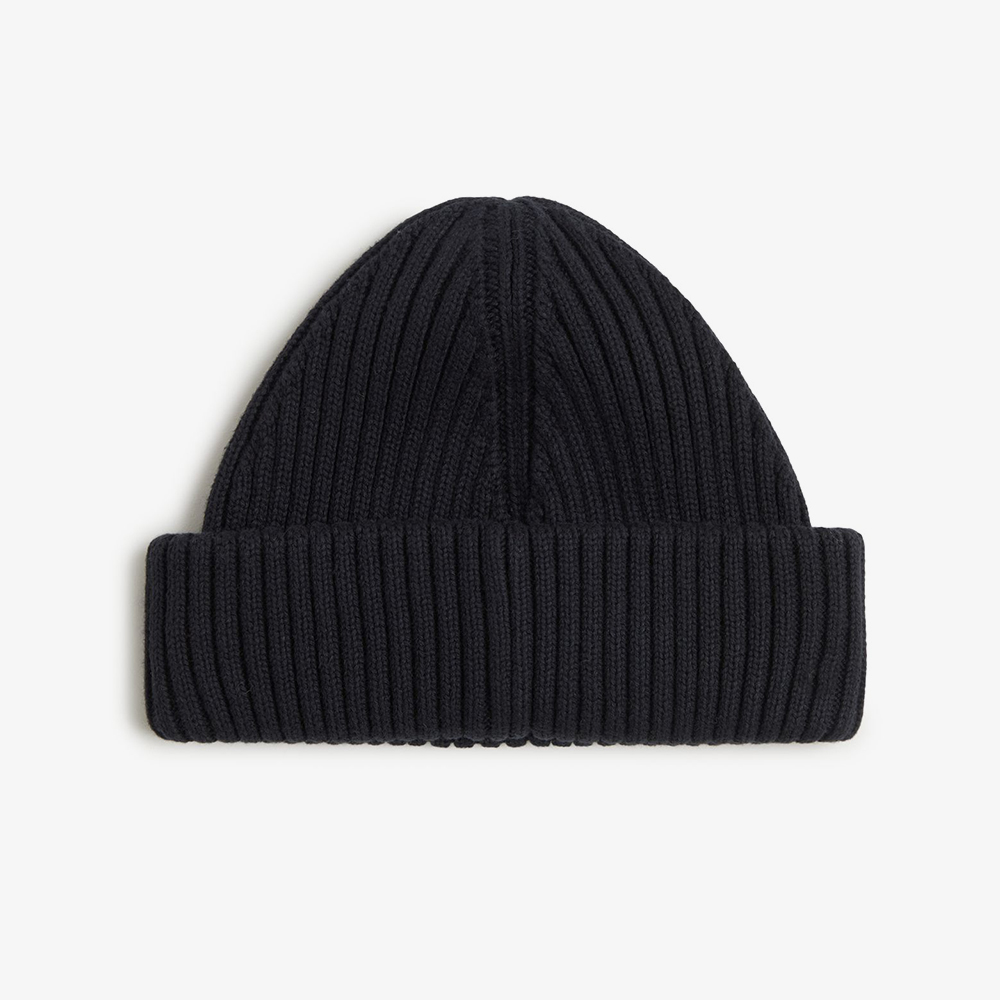 프레드페리 코튼 립 비니 블랙(Fred Perry Cotton Rib Beanie Black) - 2