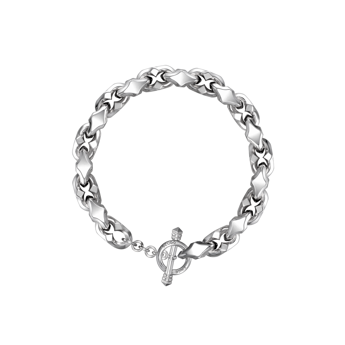 스쿠도 돌핀 플레인 엑스트라 볼드 브레이슬릿 글로시