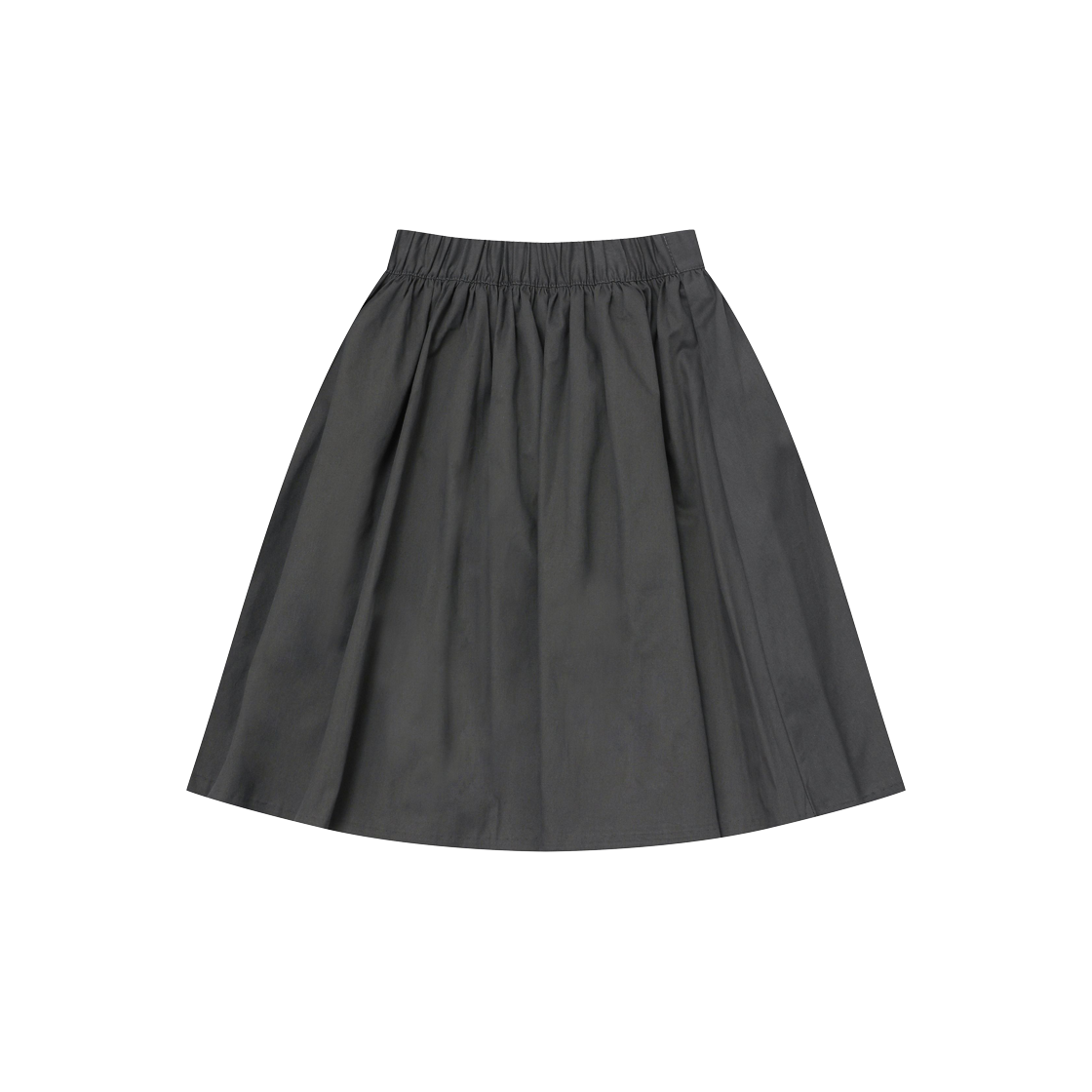 무센트 피카 뒷밴딩 플레어 스커트 차콜(MUCENT Pica Flared Skirt Charcoal) - 2