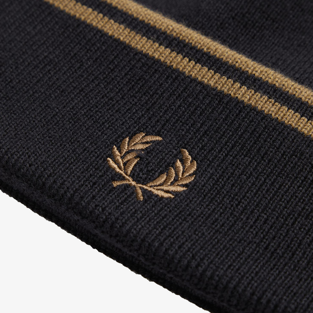 프레드페리 트윈 팁 메리노울 비니 블랙(Fred Perry Twin Tipped Merino Wool Beanie Black) - 5