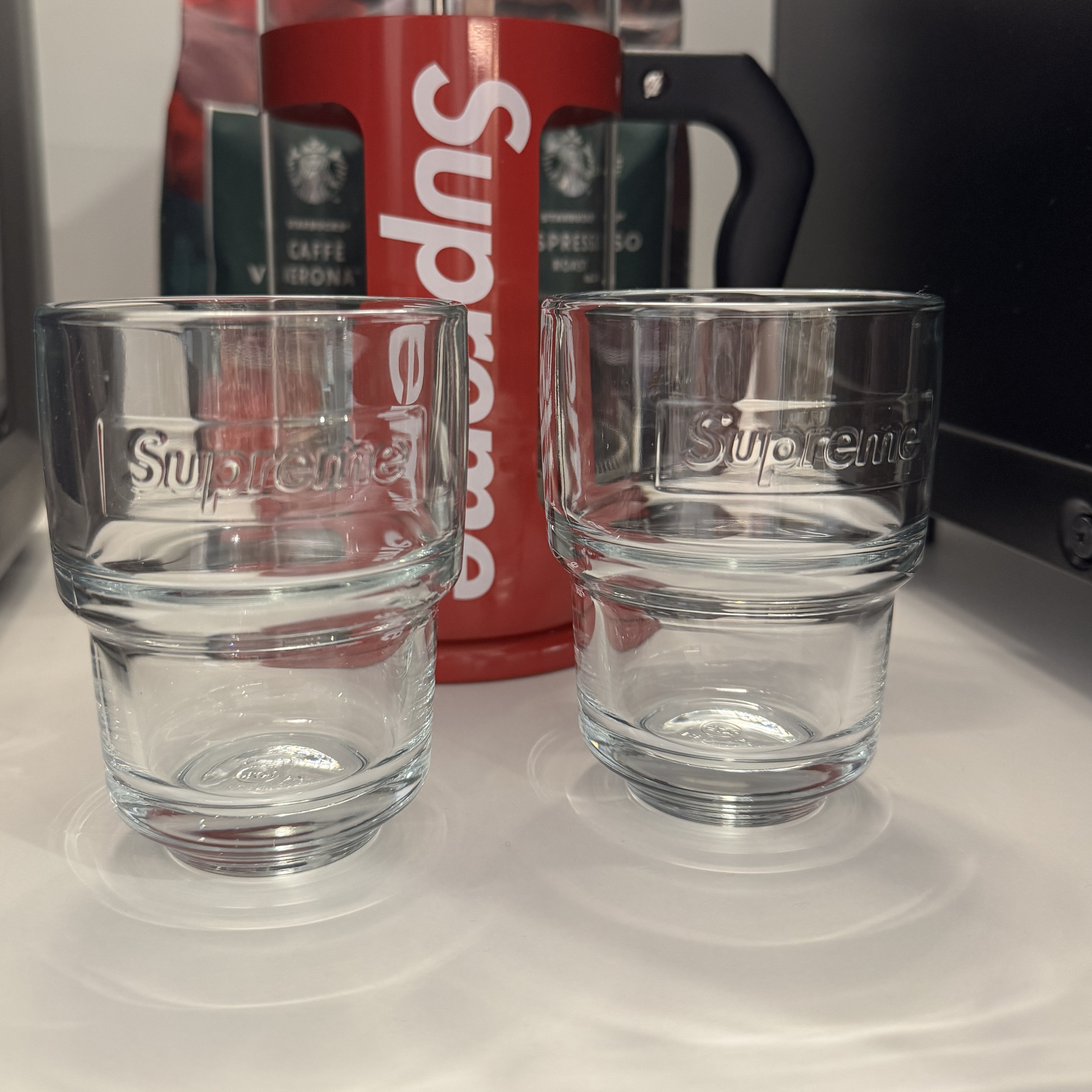 Supreme x La Rochere Water Glasses Clear (Set of 6) - 24FW 착용 스타일 - 1