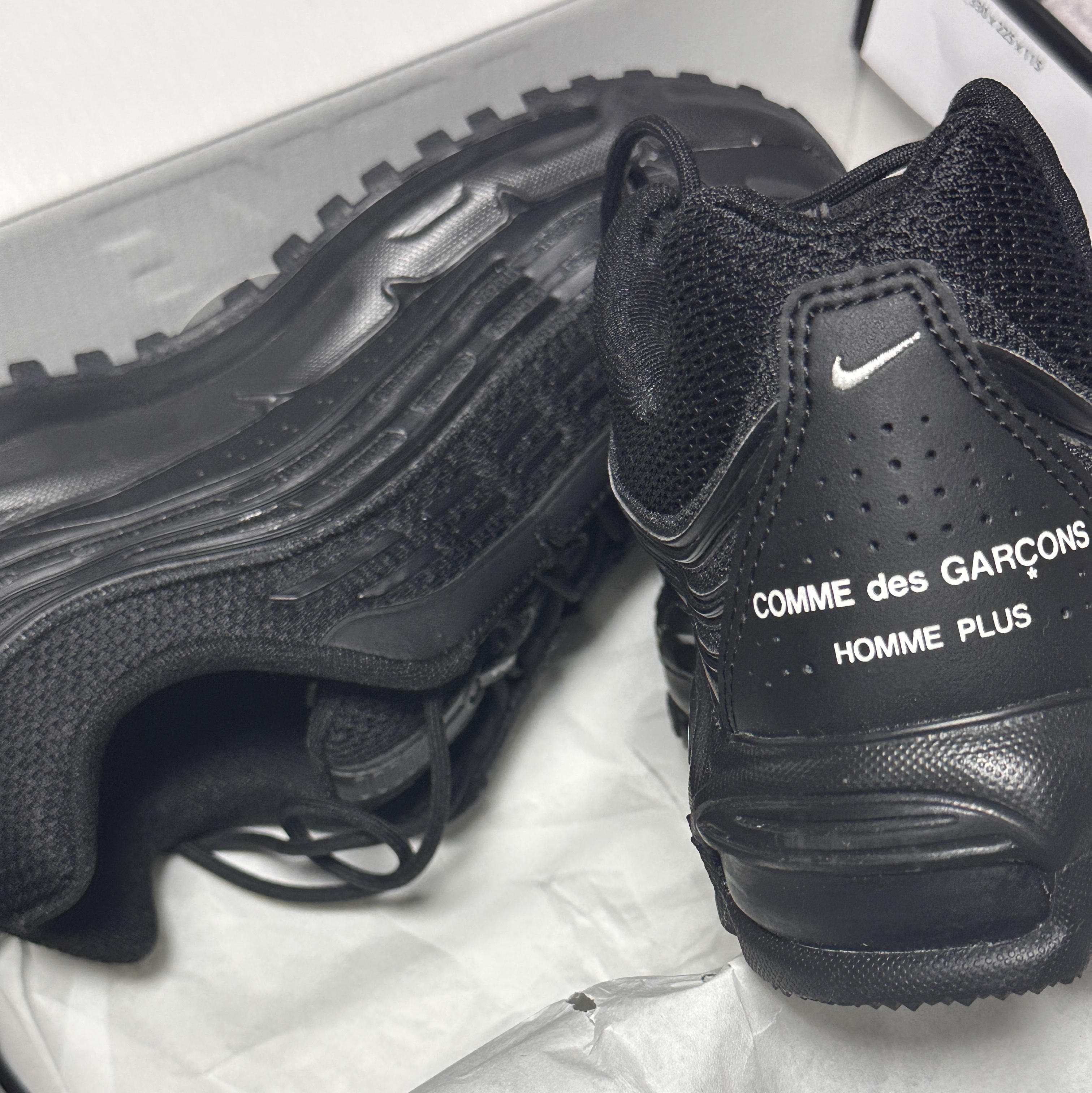 Nike x Comme des Garcons Homme Plus Air Max TL 2.5 Black 착용 스타일