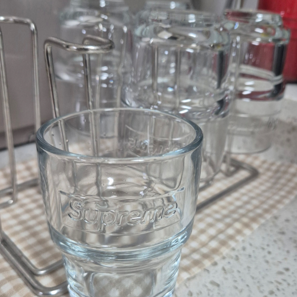 Supreme x La Rochere Water Glasses Clear (Set of 6) - 24FW 착용 스타일