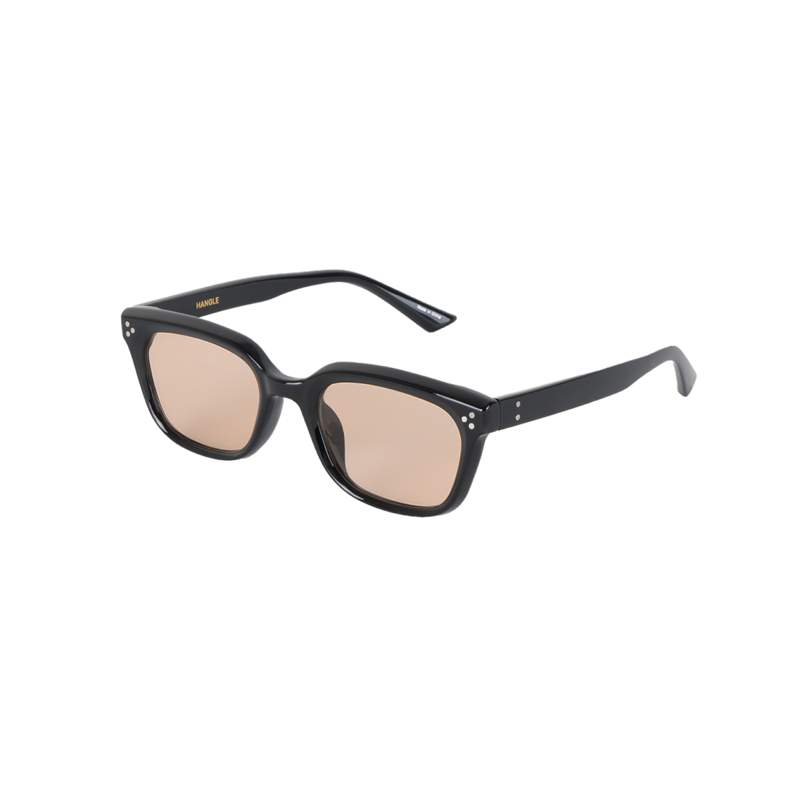 ★HANGLE EYEWEAR★ Square Essential Sunglasses Black Brown H SG Essentials Sunglasses for Women & Men Eyewear Shades