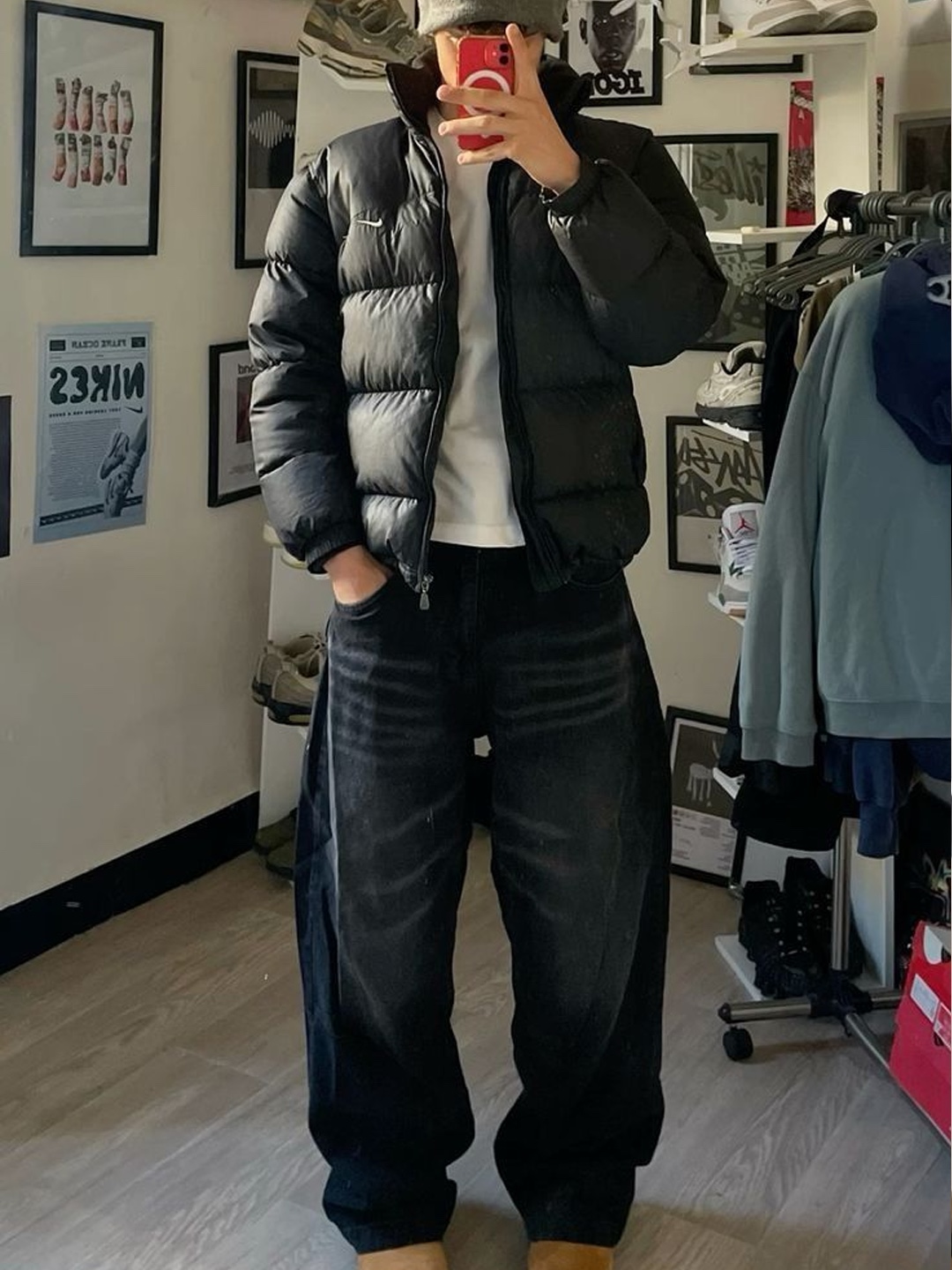 Nike NSW Puffer Jacket Fir - Asia, The North Face On Ball Jacket Khaki 착용 스타일 - 4