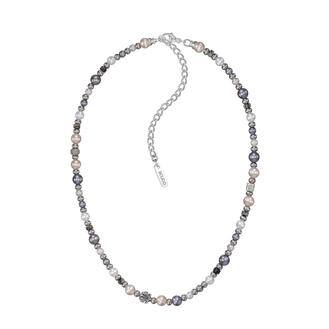 스쿠도 쉘 멀티 펄 카렌 넥클리스