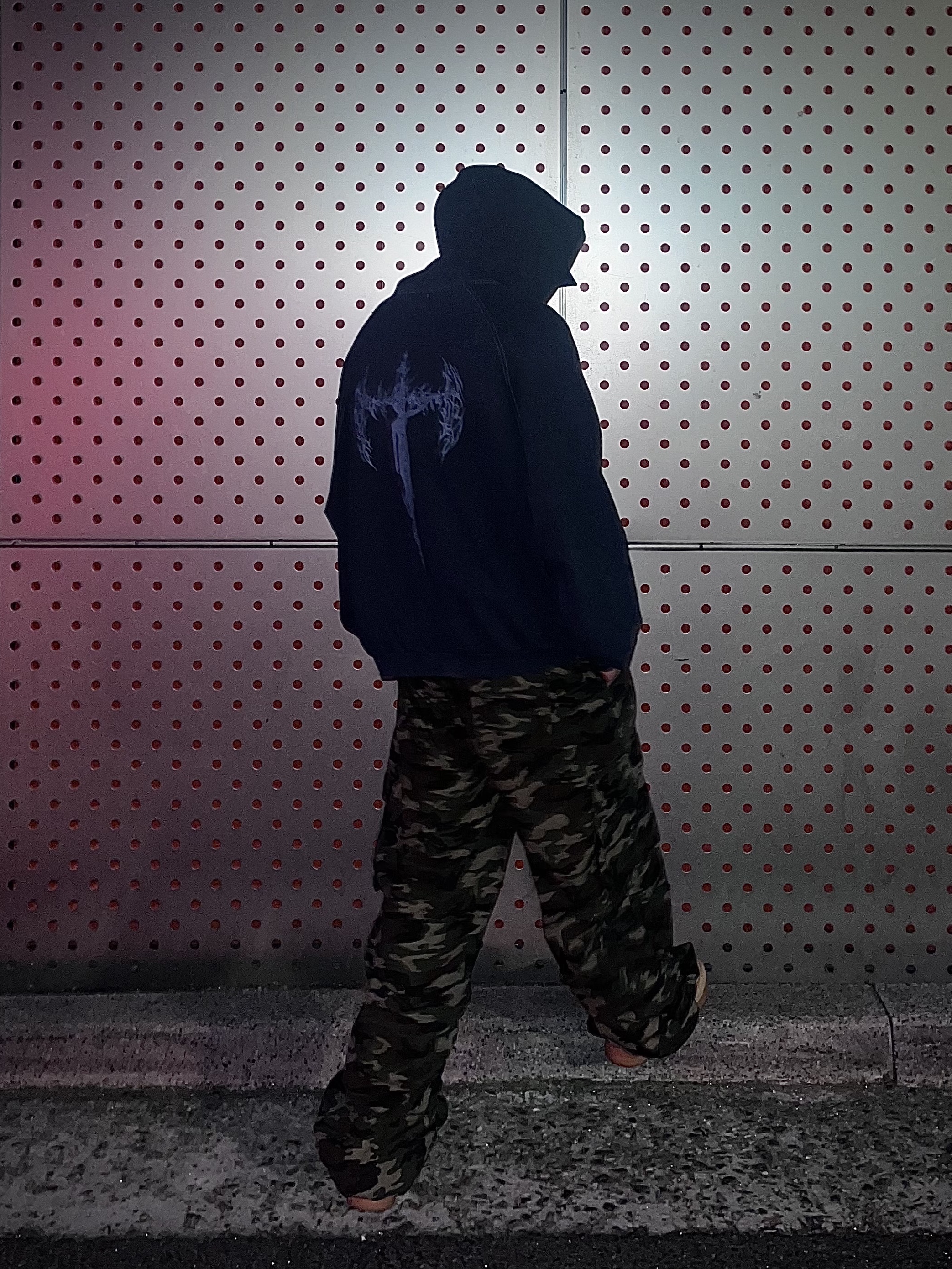 Nike Air Force 1 '07 WB Flax, [KREAM 단독] AOP x Side Service Uzumaki Track Jacket Navy Black 착용 스타일 - 4