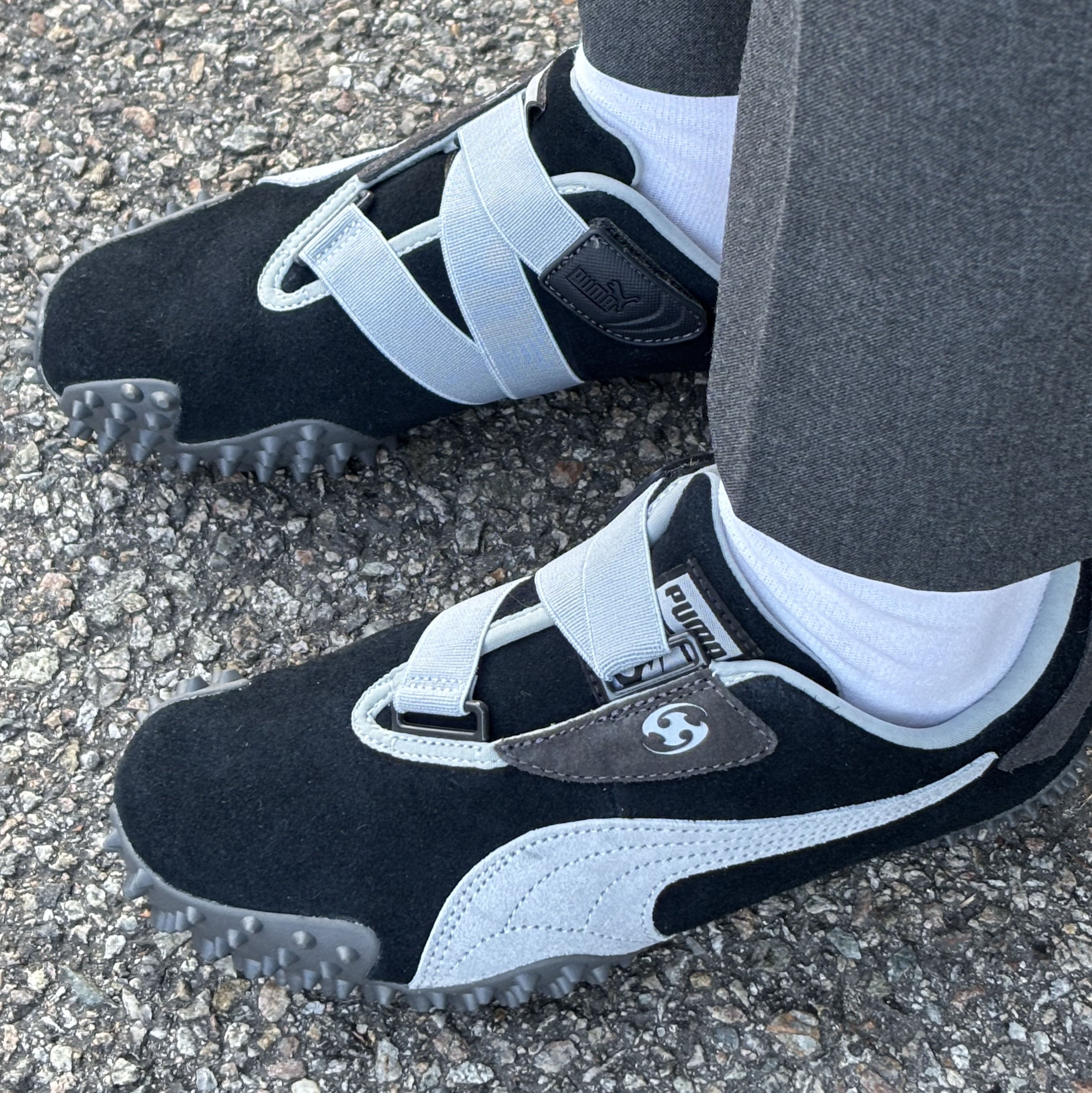 Puma x Sansan Gear Mostro Flat Dark Gray 착용 스타일 - 1
