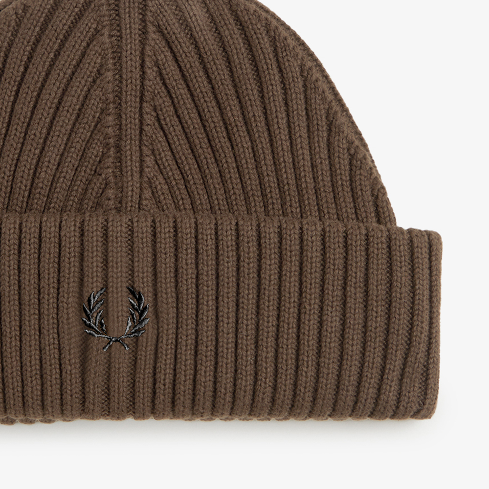 프레드페리 코튼 립 비니 번트토바코(Fred Perry Cotton Rib Beanie Burnt Tobacco) - 3