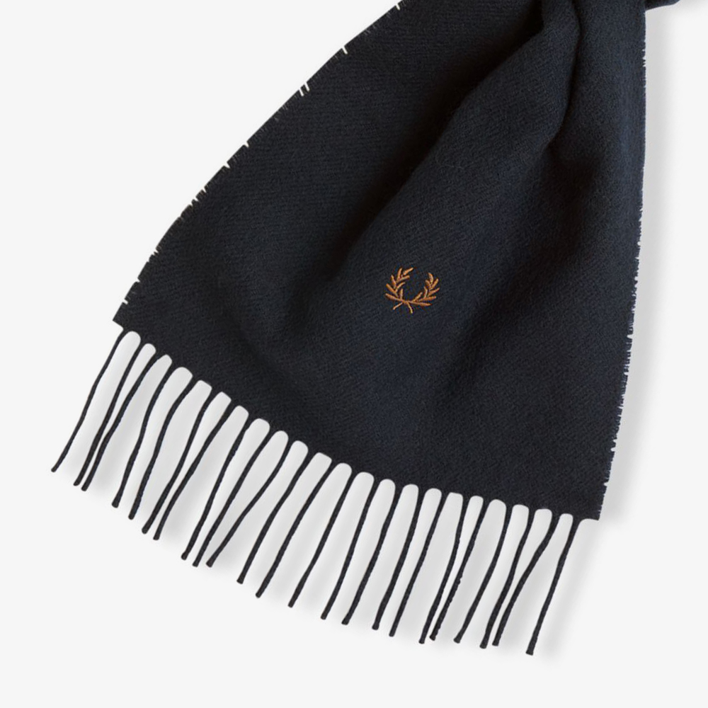 프레드페리 램스울 스카프 네이비(Fred Perry Lambswool Scarf Navy) - 3