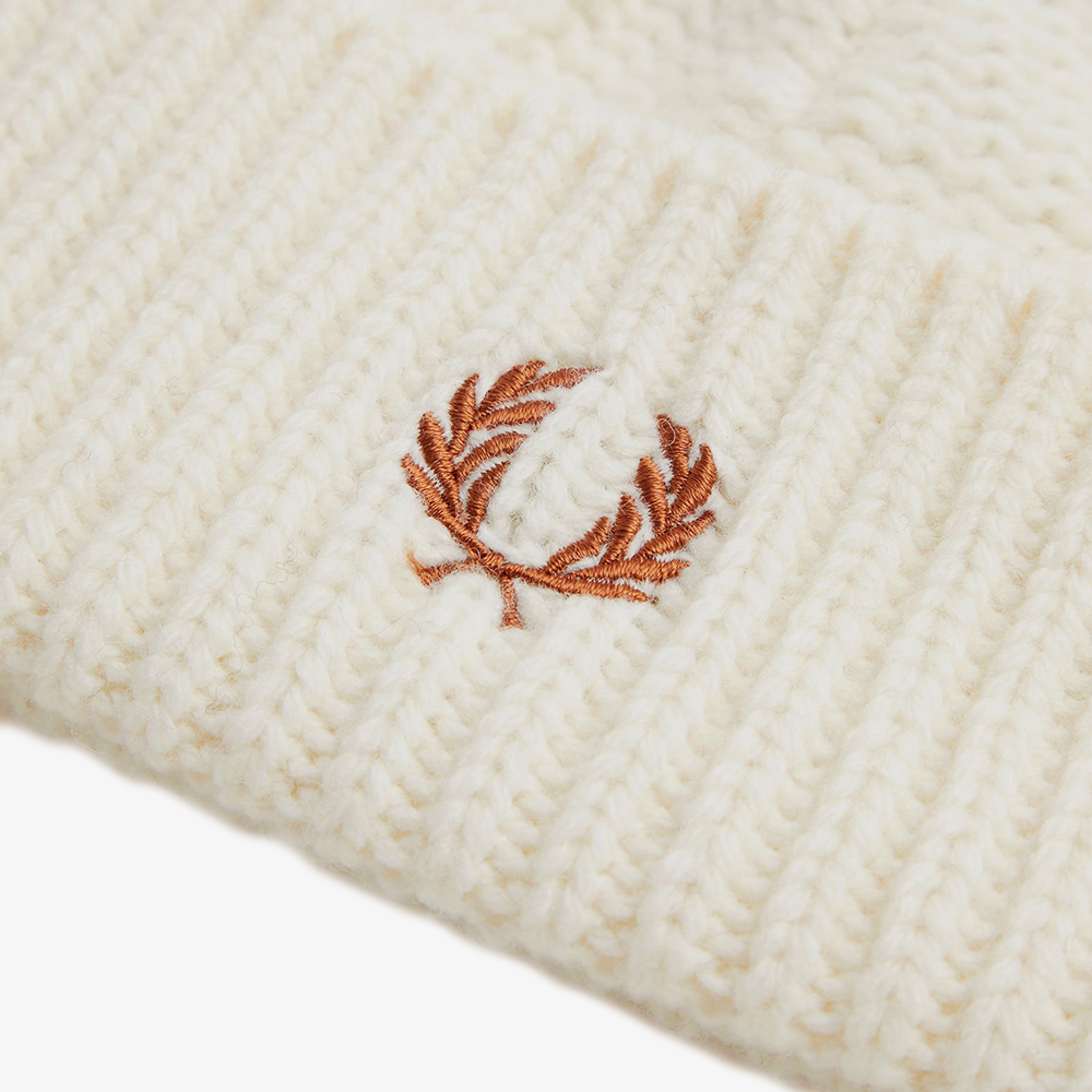 프레드페리 램스울 케이블 비니 에크루(Fred Perry Lambswool Cable Beanie Ecru) - 5