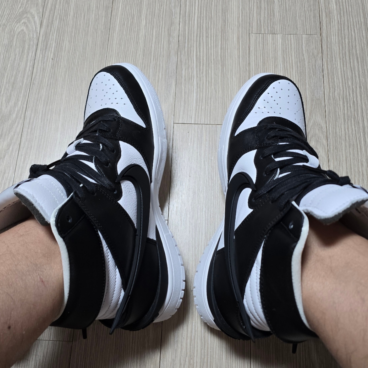 Nike x Ambush Dunk High Black 착용 스타일
