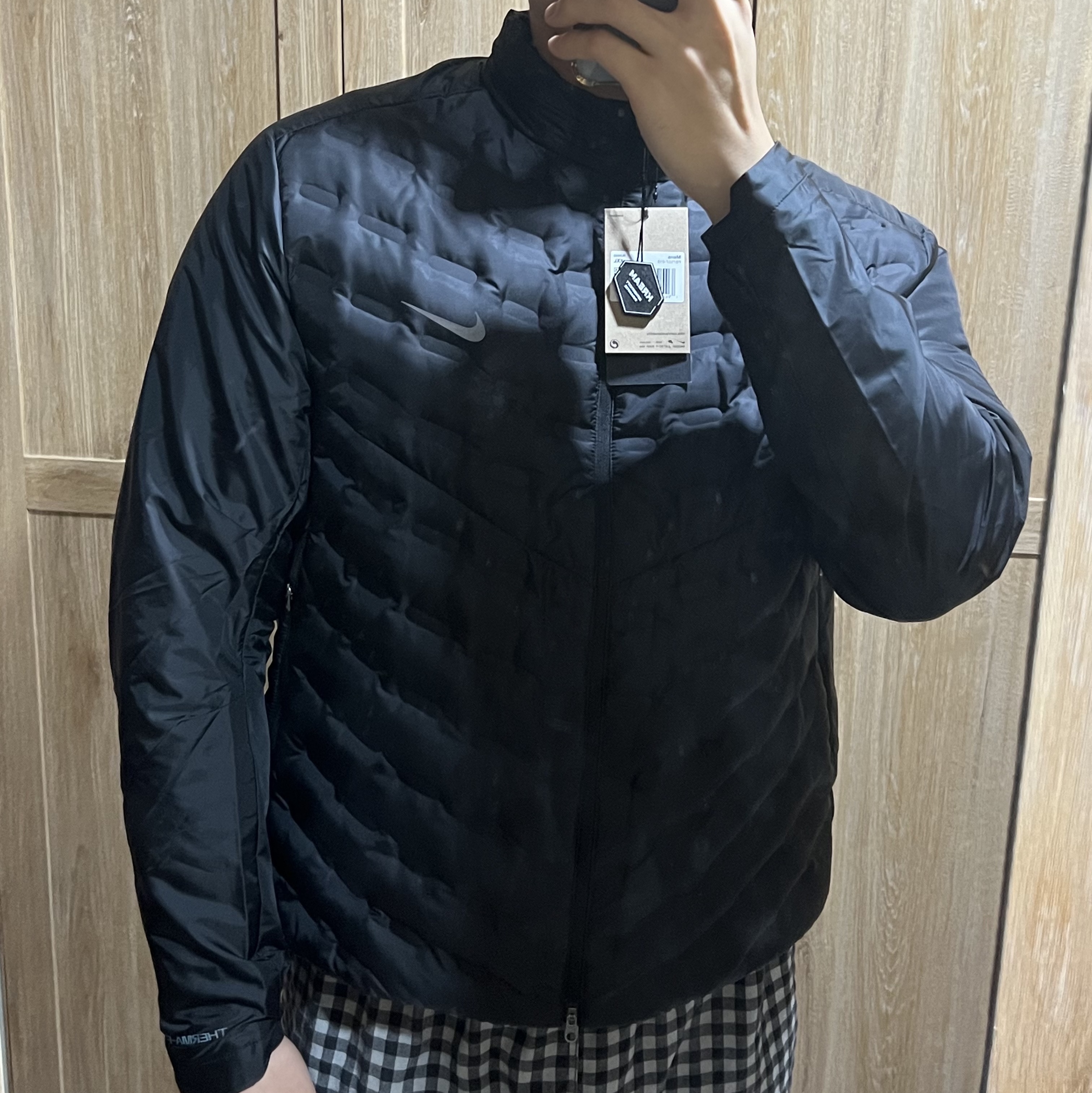 Nike Therma-Fit ADV Aeroloft Repel Down Running Jacket Black - Asia 착용 스타일