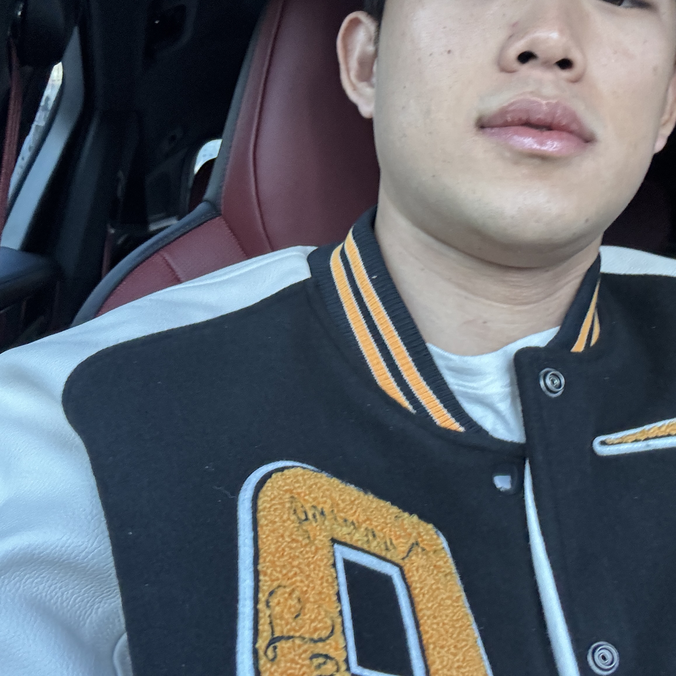 Nike x Patta Varsity Jacket Black Yellow - US/EU 착용 스타일 - 1