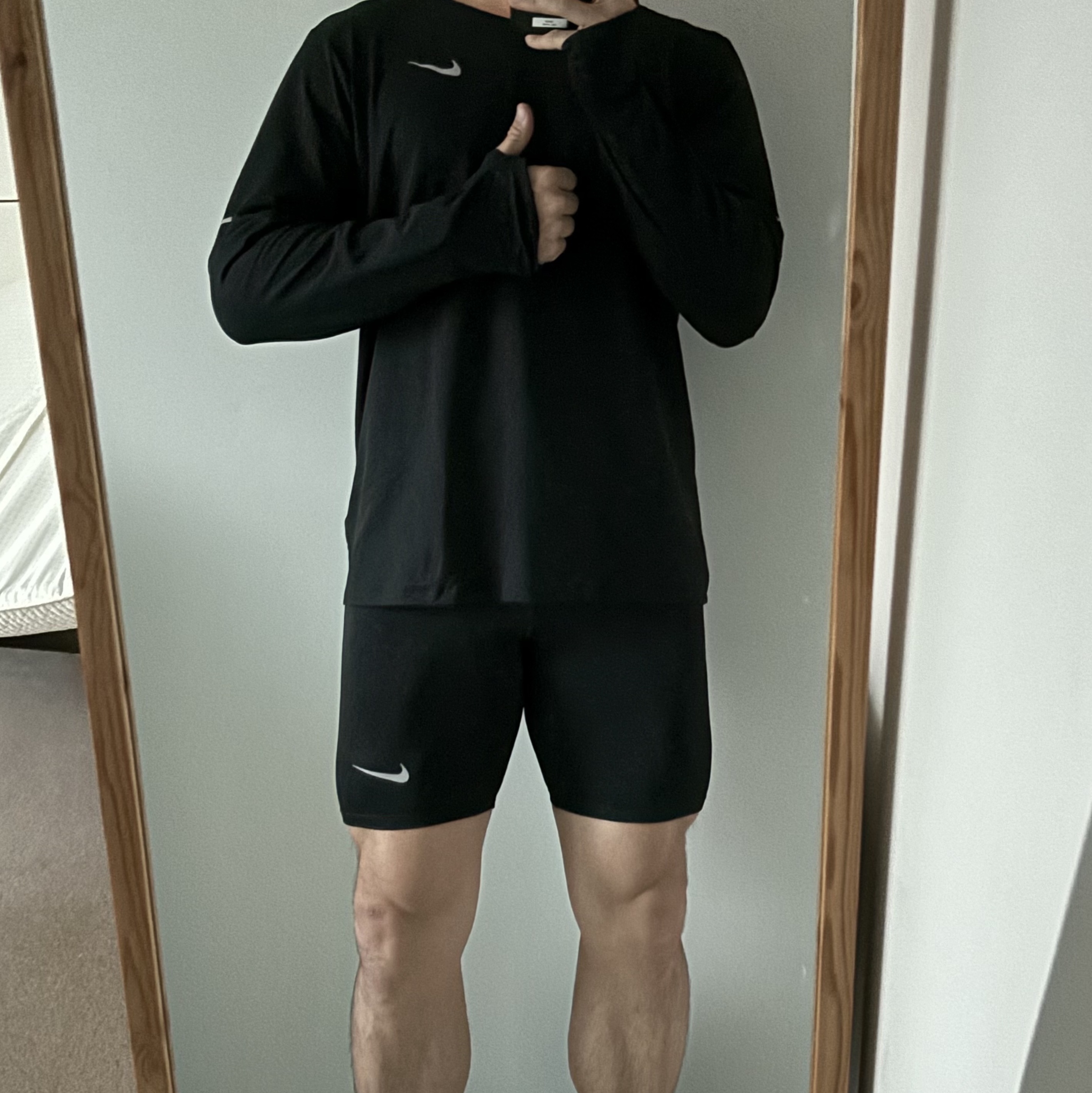 Nike Dri-Fit Element Running Crew Black - Asia 착용 스타일 - 1