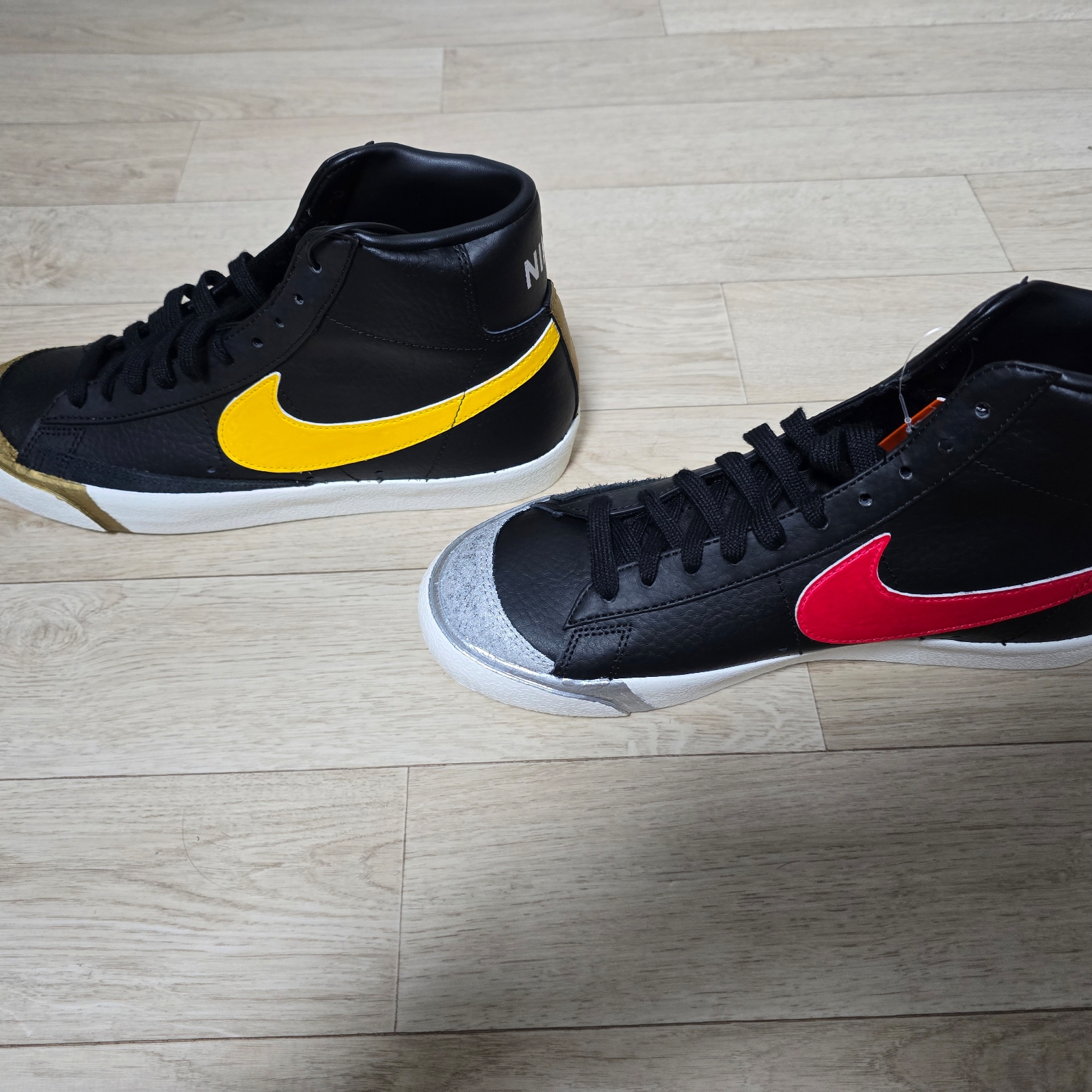 Nike Blazer Mid '77 Vintage Black Sail 착용 스타일 - 3