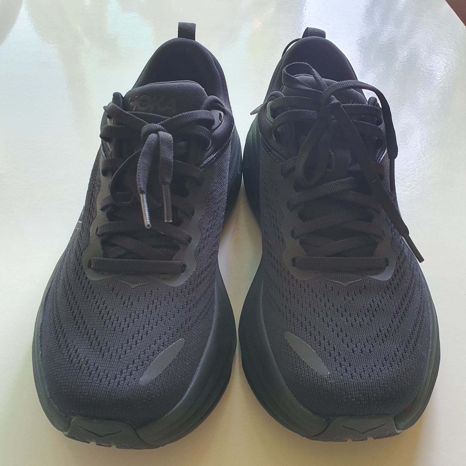 Hoka Bondi 8 Black - Regular 착용 스타일 - 2