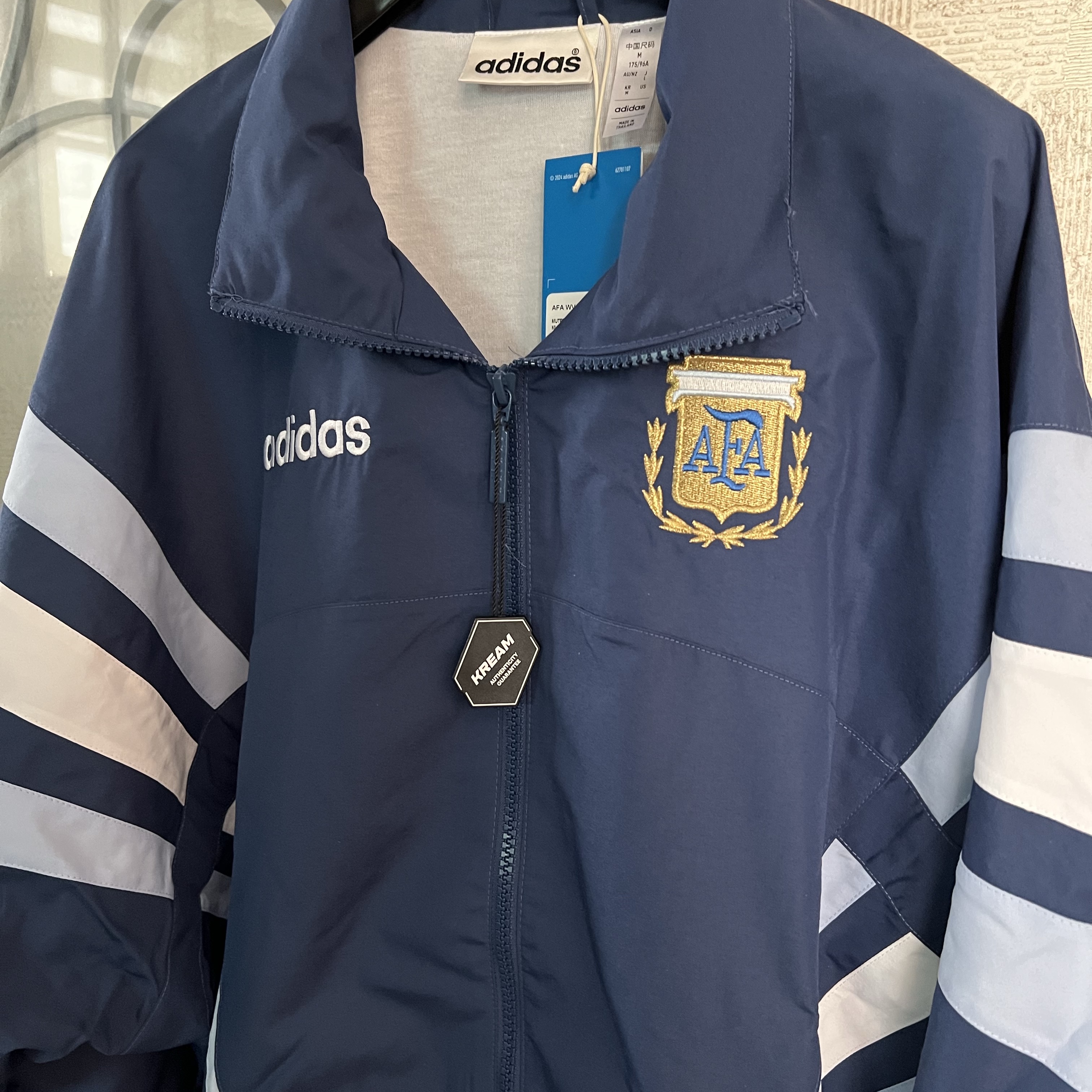 Adidas Argentina 1994 Woven Track Jacket Mute Purple - KR Sizing 착용 스타일