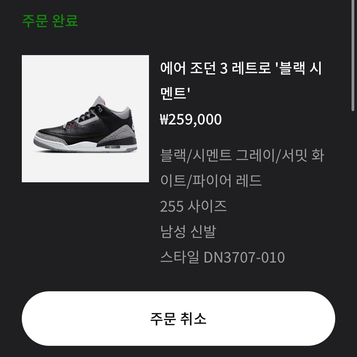 Jordan 3 Retro Black Cement 2024 착용 스타일