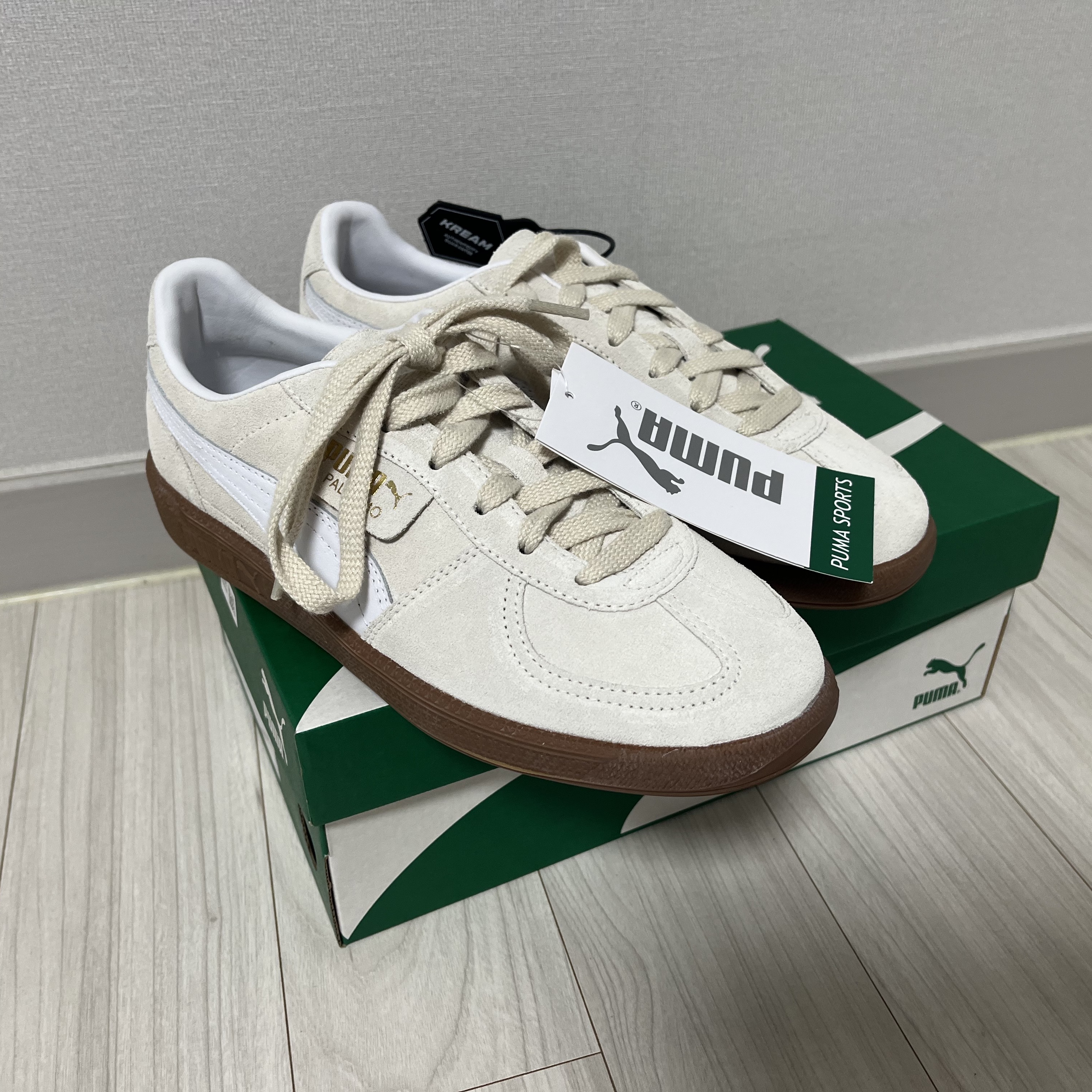 Puma Palermo Alpine Snow White 착용 스타일 - 1