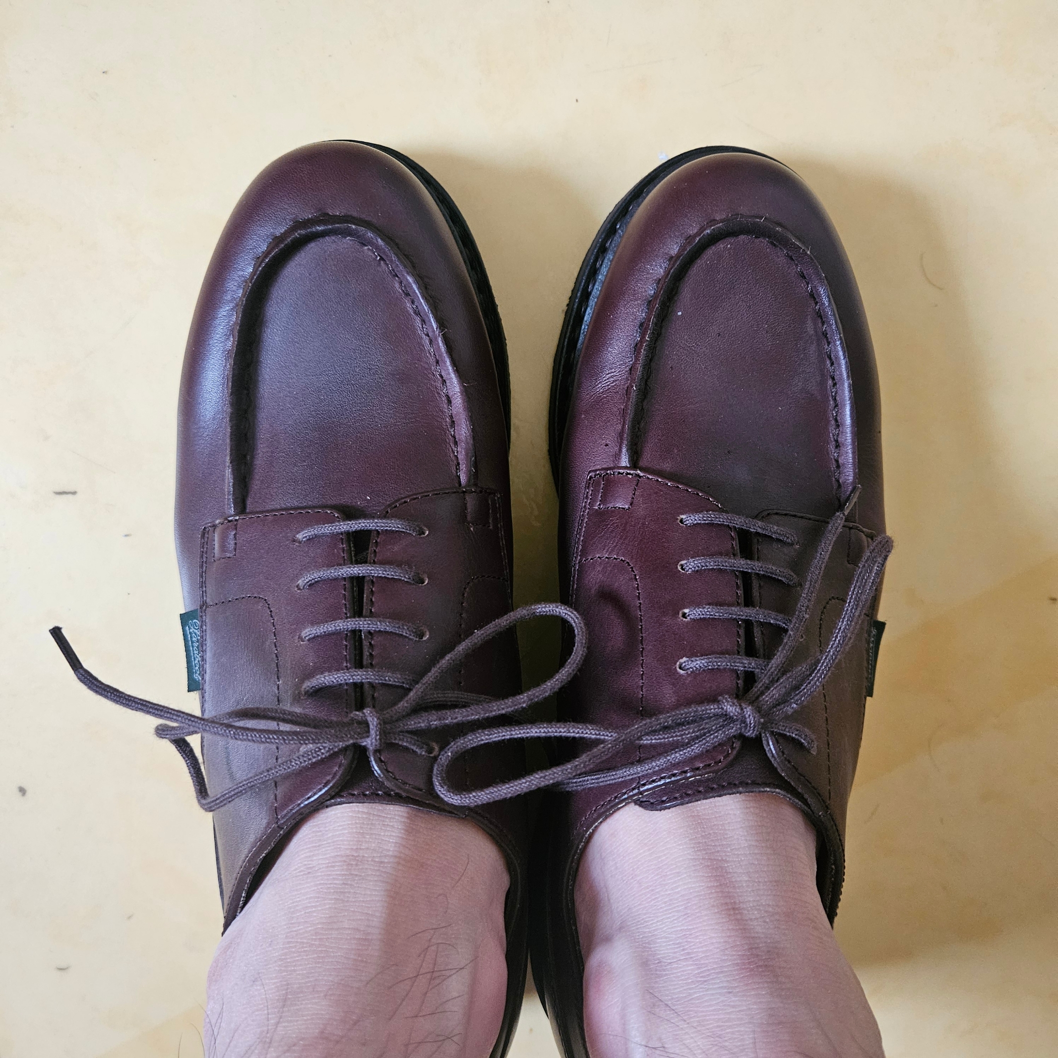 Paraboot Chambord Tex Lisse Cafe 착용 스타일