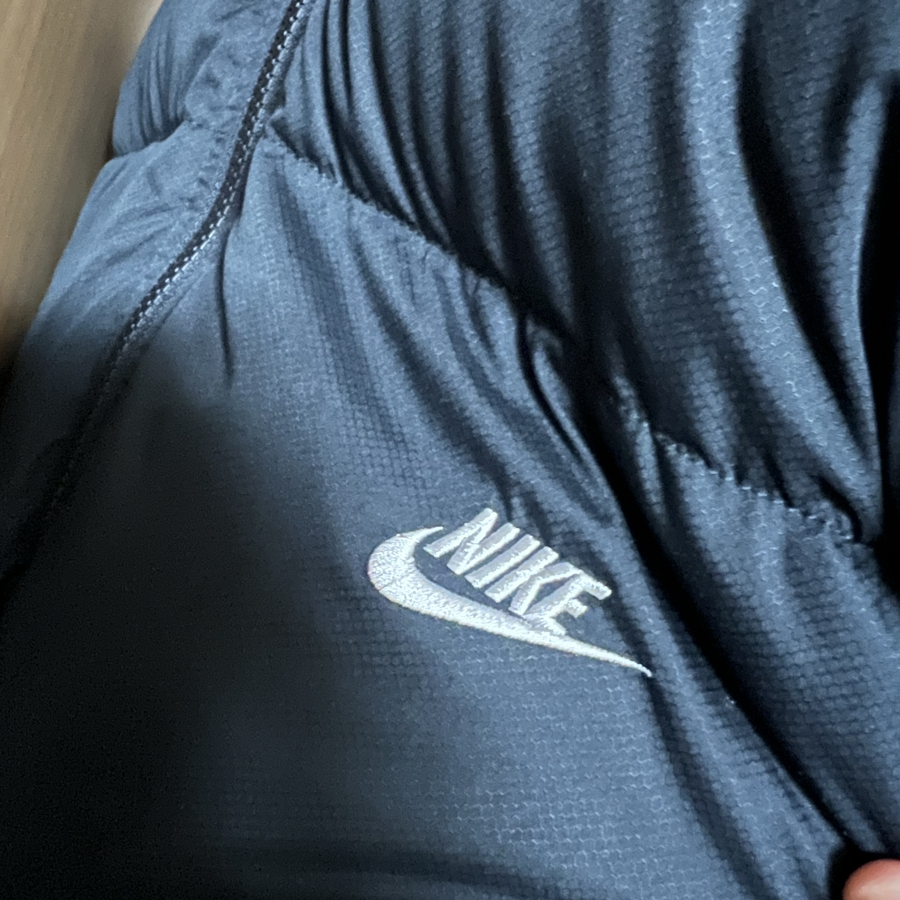 Nike NSW Puffer Jacket Black - Asia 착용 스타일