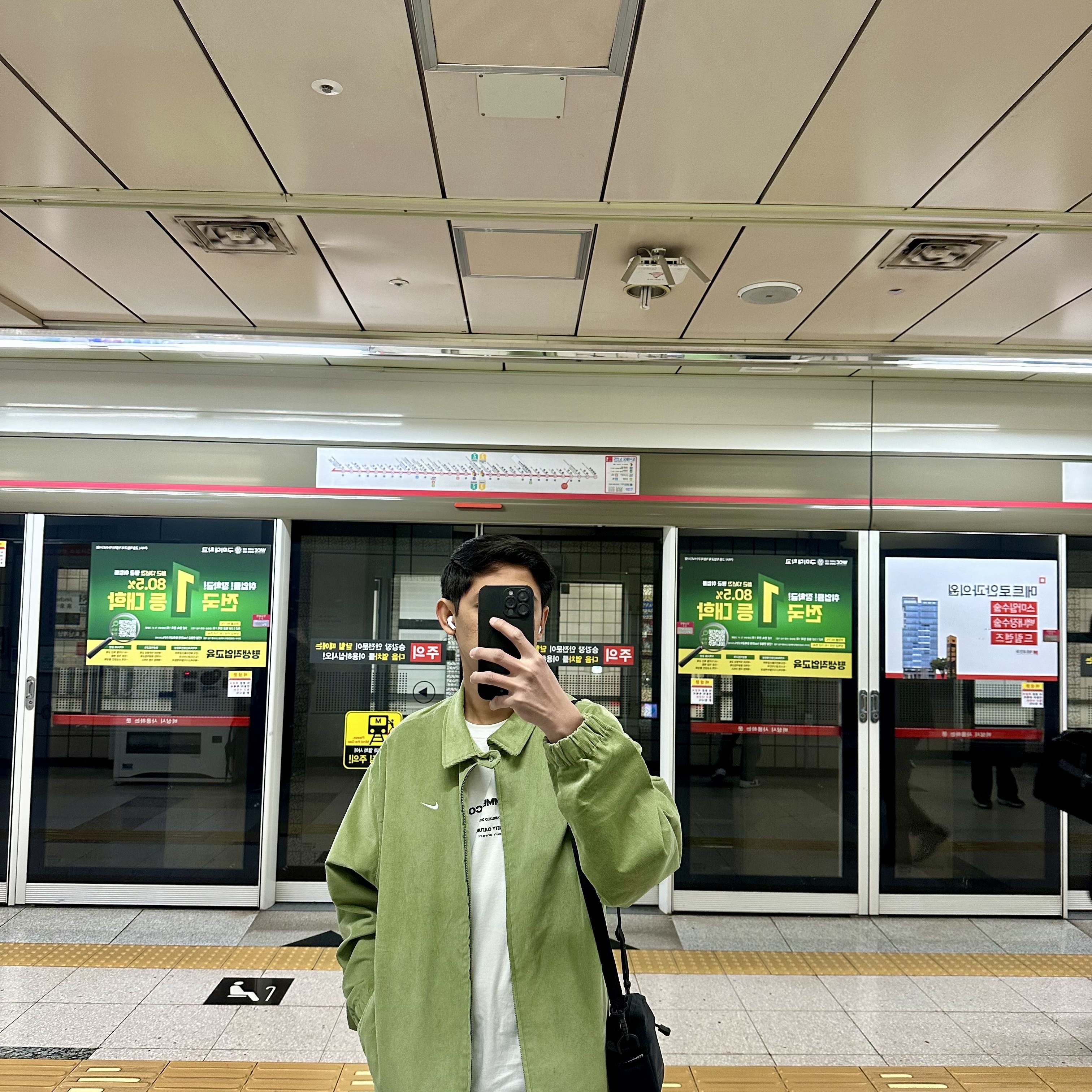Nike Life Harrington Jacket Oil Green - Asia 착용 스타일
