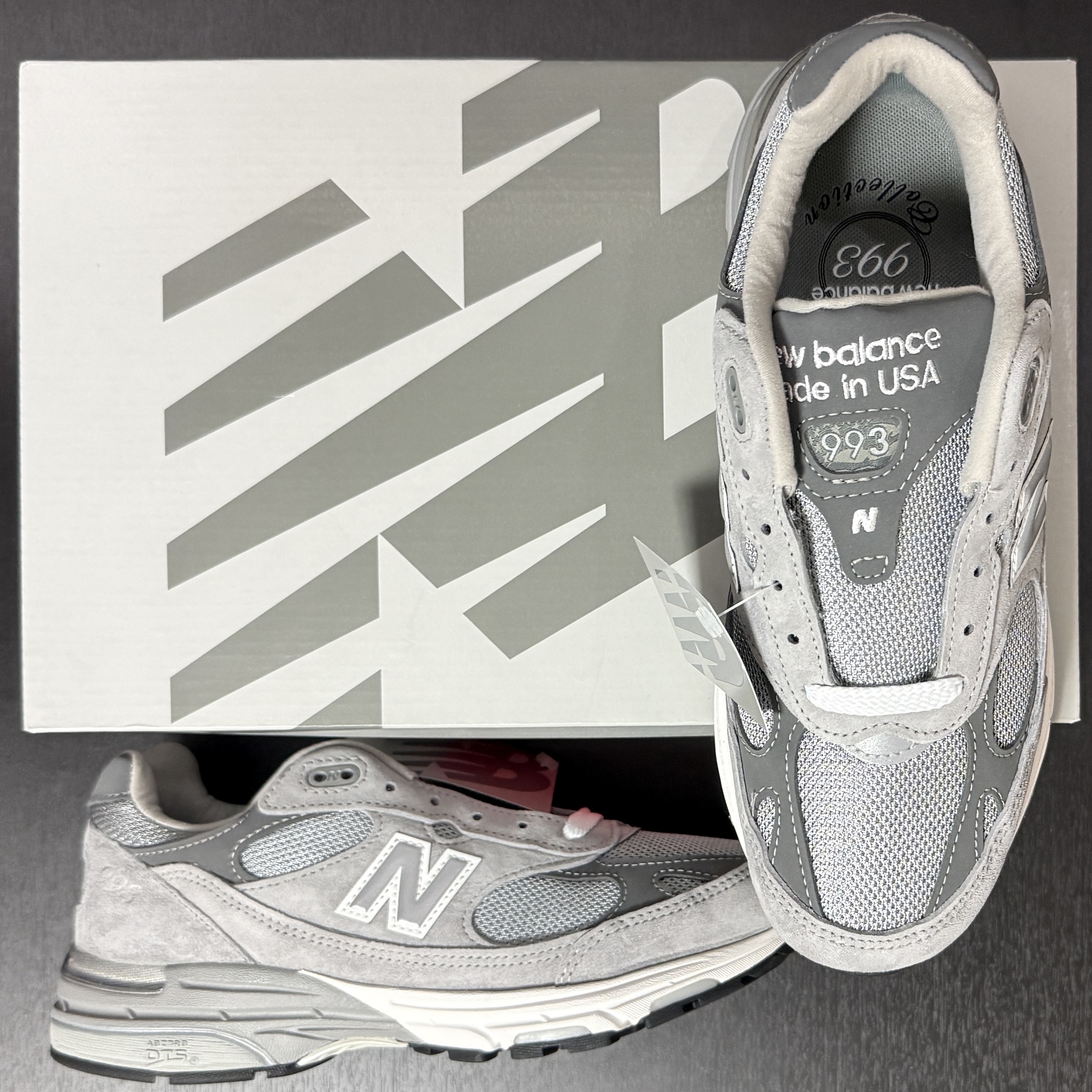 New Balance 993 Made in USA Grey - D Standard 착용 스타일