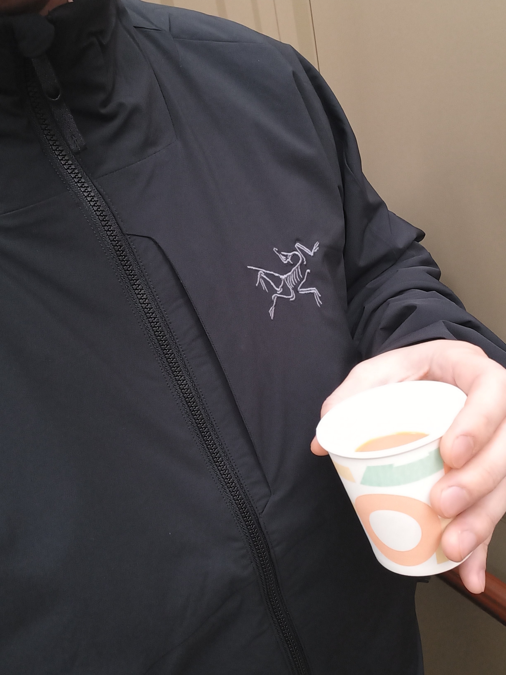 Arc'teryx Allium Insulated Jacket Black, UGG Tasman Slipper Chestnut 착용 스타일 - 2