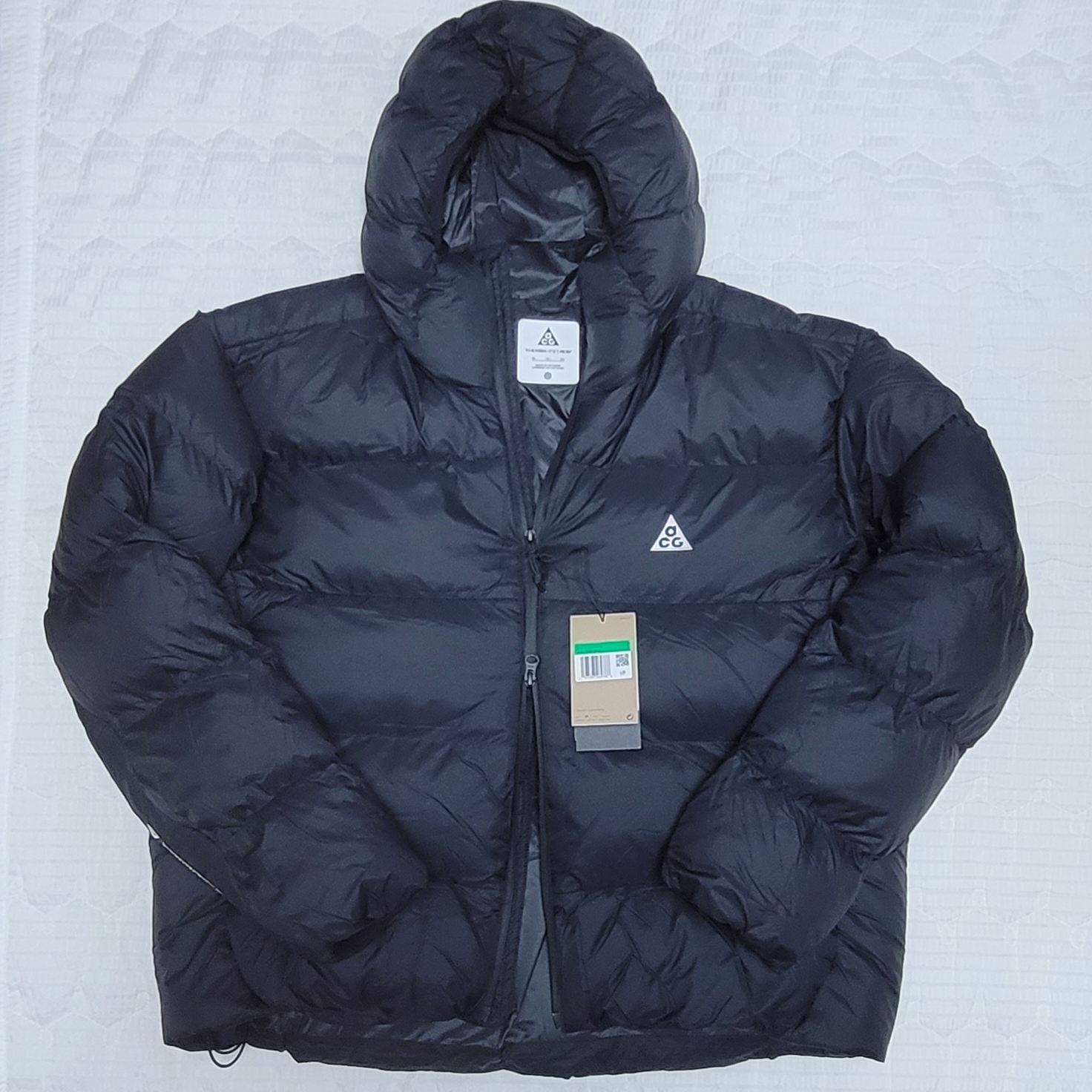 Nike ACG Therma-Fit ADV Lunar Lake Loose Hooded Jacket Black Summit White - Asia 착용 스타일 - 2