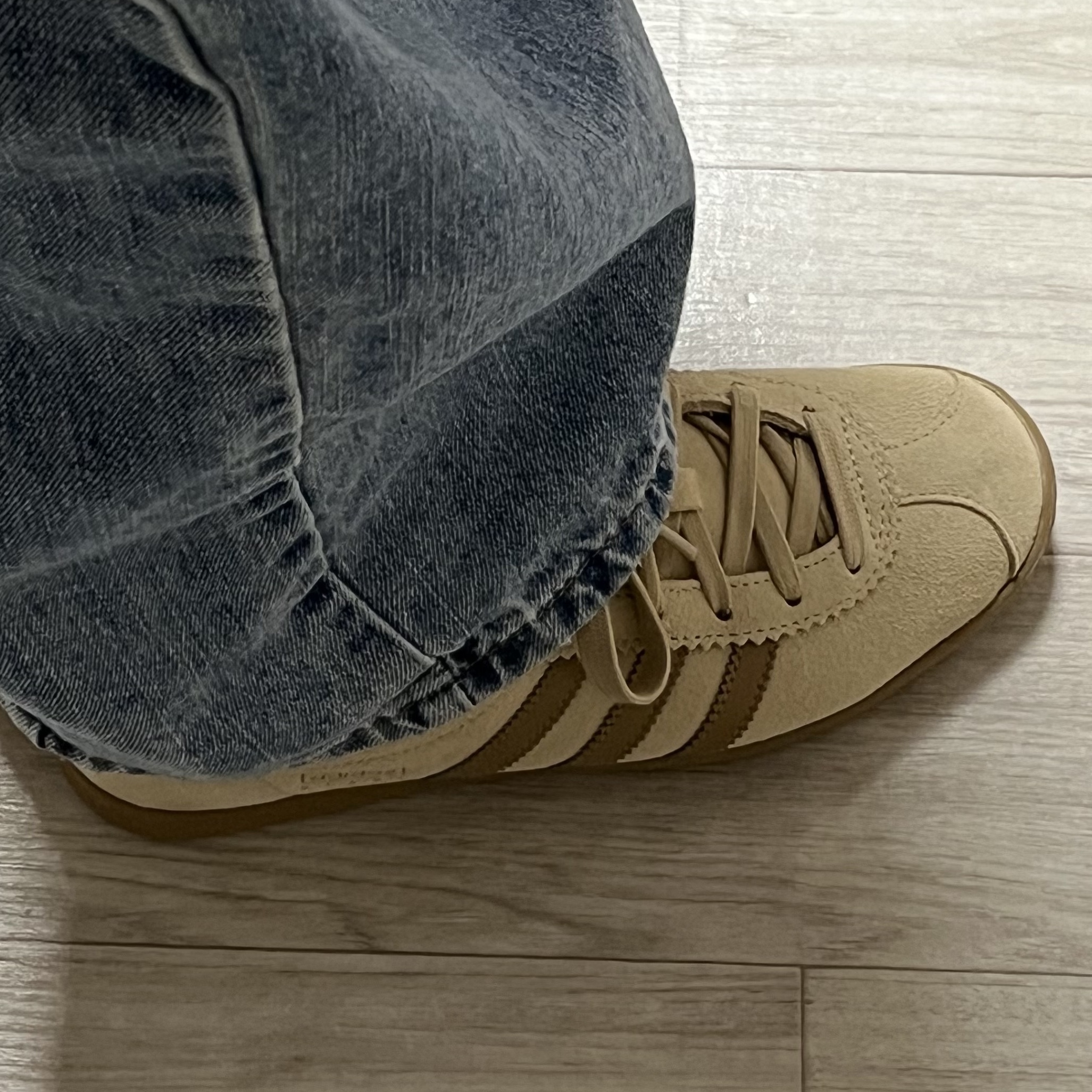 Adidas Stadt Magic Beige 착용 스타일 - 1