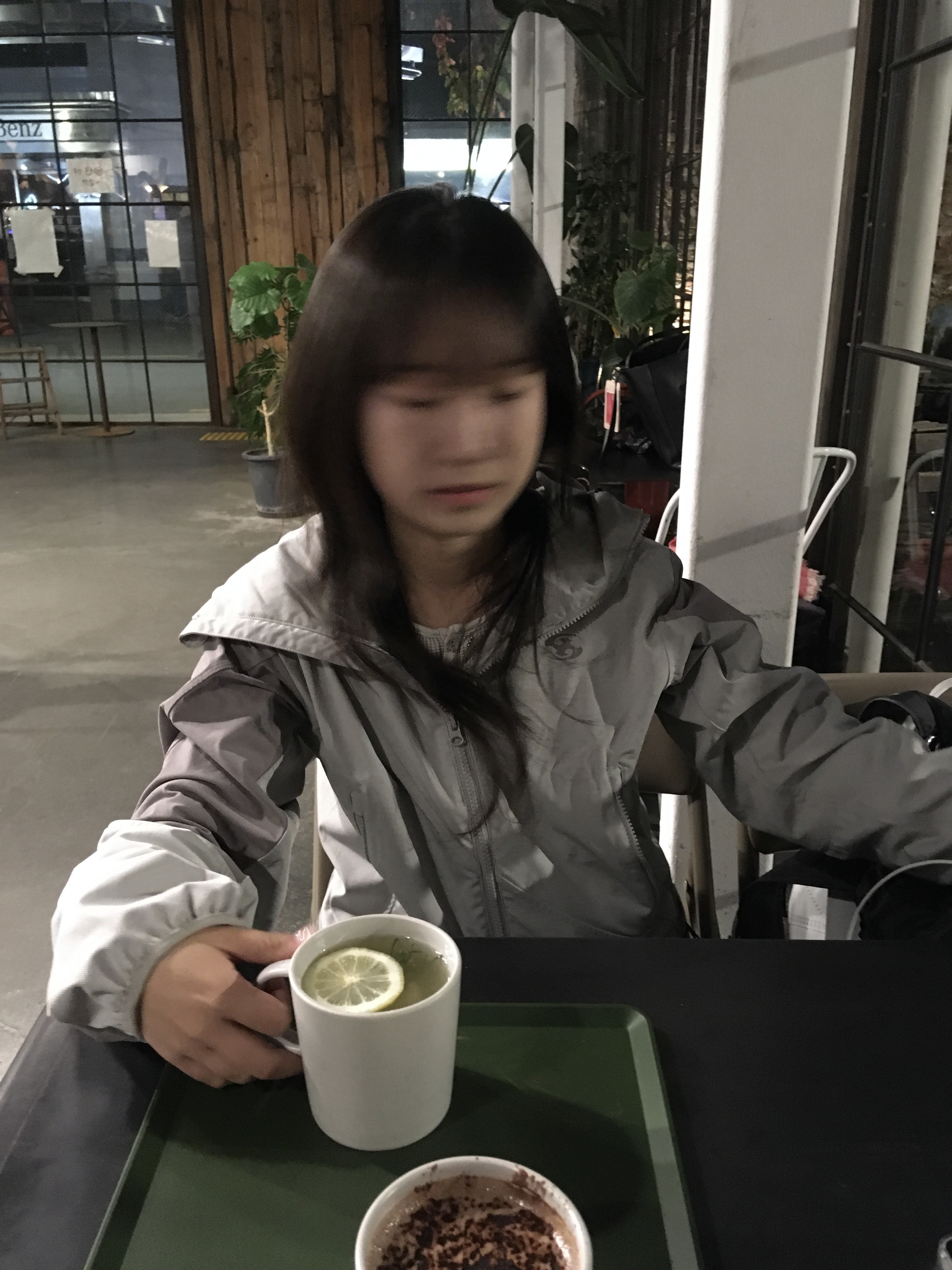 Sansan Gear Insulation Jacket Grey 착용 스타일