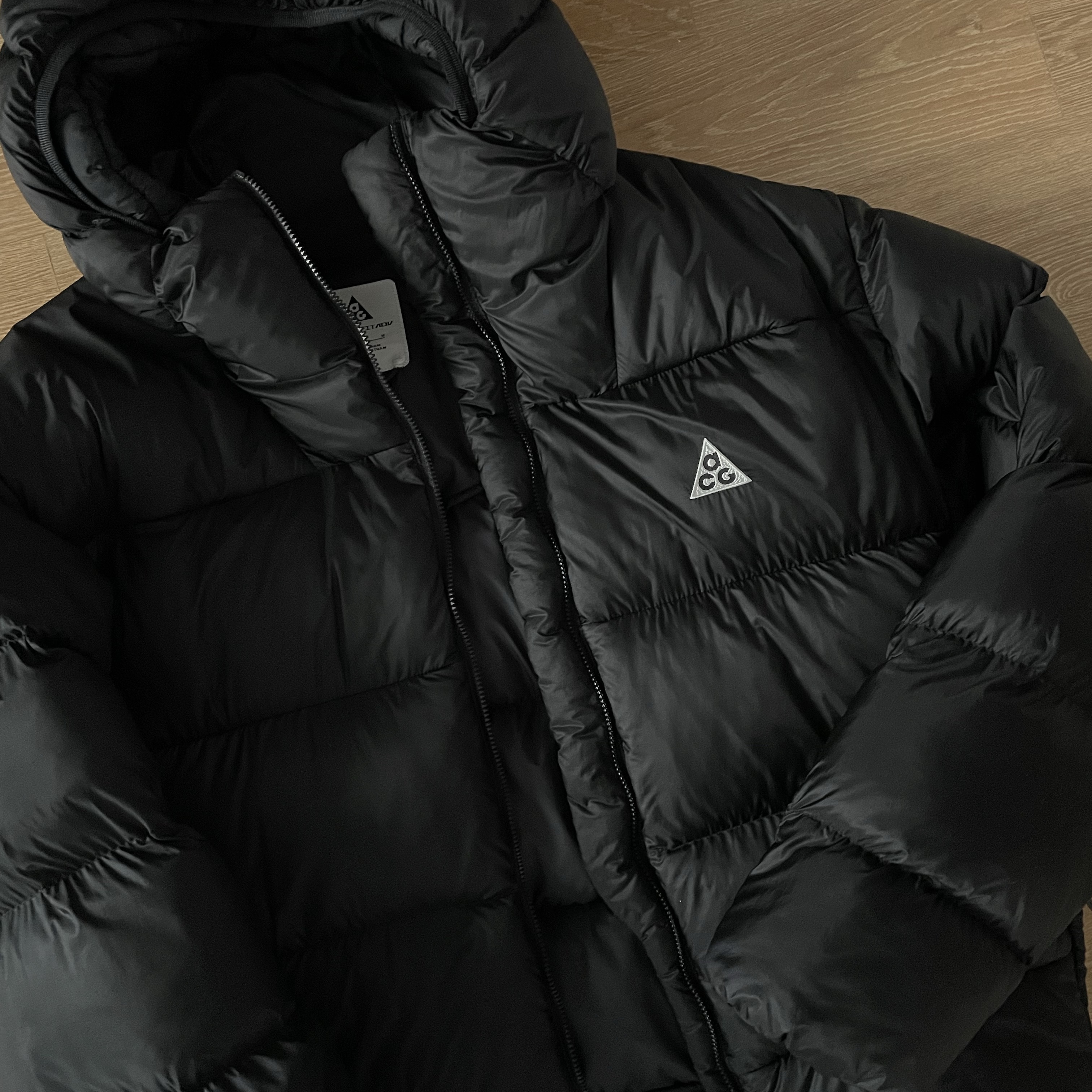 Nike ACG Therma-Fit ADV Lunar Lake Puffer Jacket Black - Asia 착용 스타일