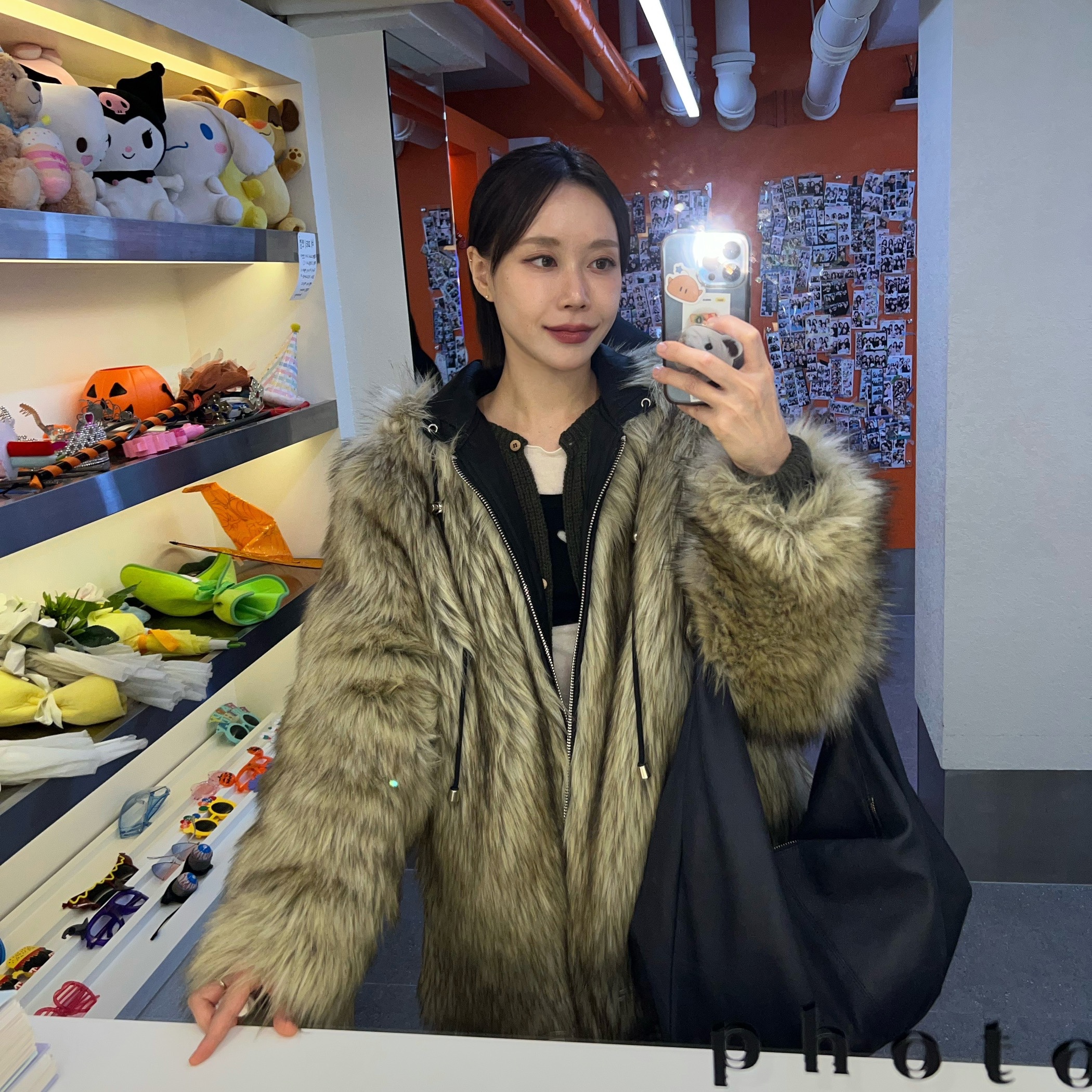 Paloma Wool Big Dry Large Versatile Bag Navy, Baserange Women Mea Cardigan Foret - 24FW 착용 스타일 - 1