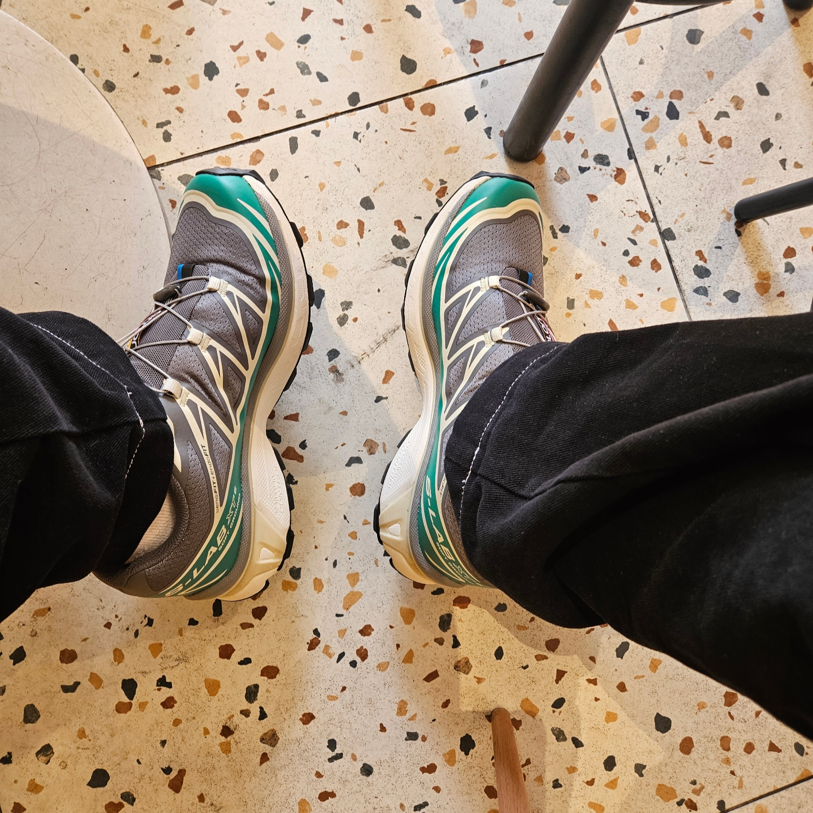 Salomon XT-6 Quiet Shade Deep Green 착용 스타일