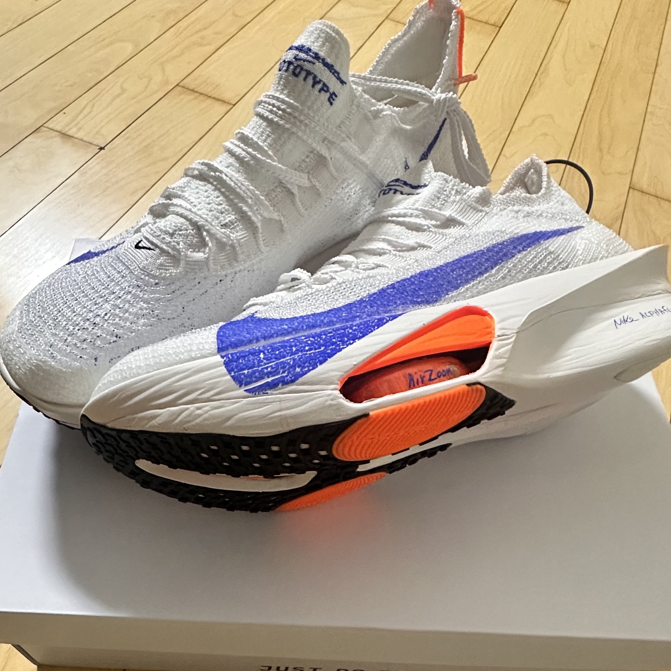 Nike Air Zoom Alphafly Next% 3 Blueprint 착용 스타일
