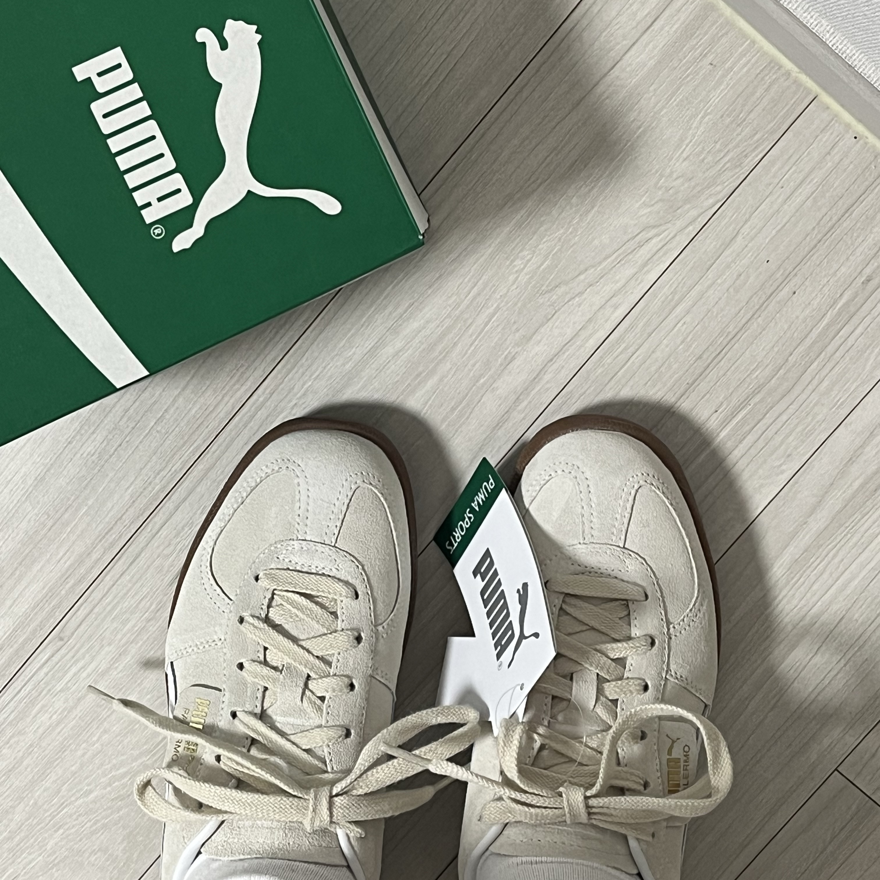 Puma Palermo Alpine Snow White 착용 스타일 - 2
