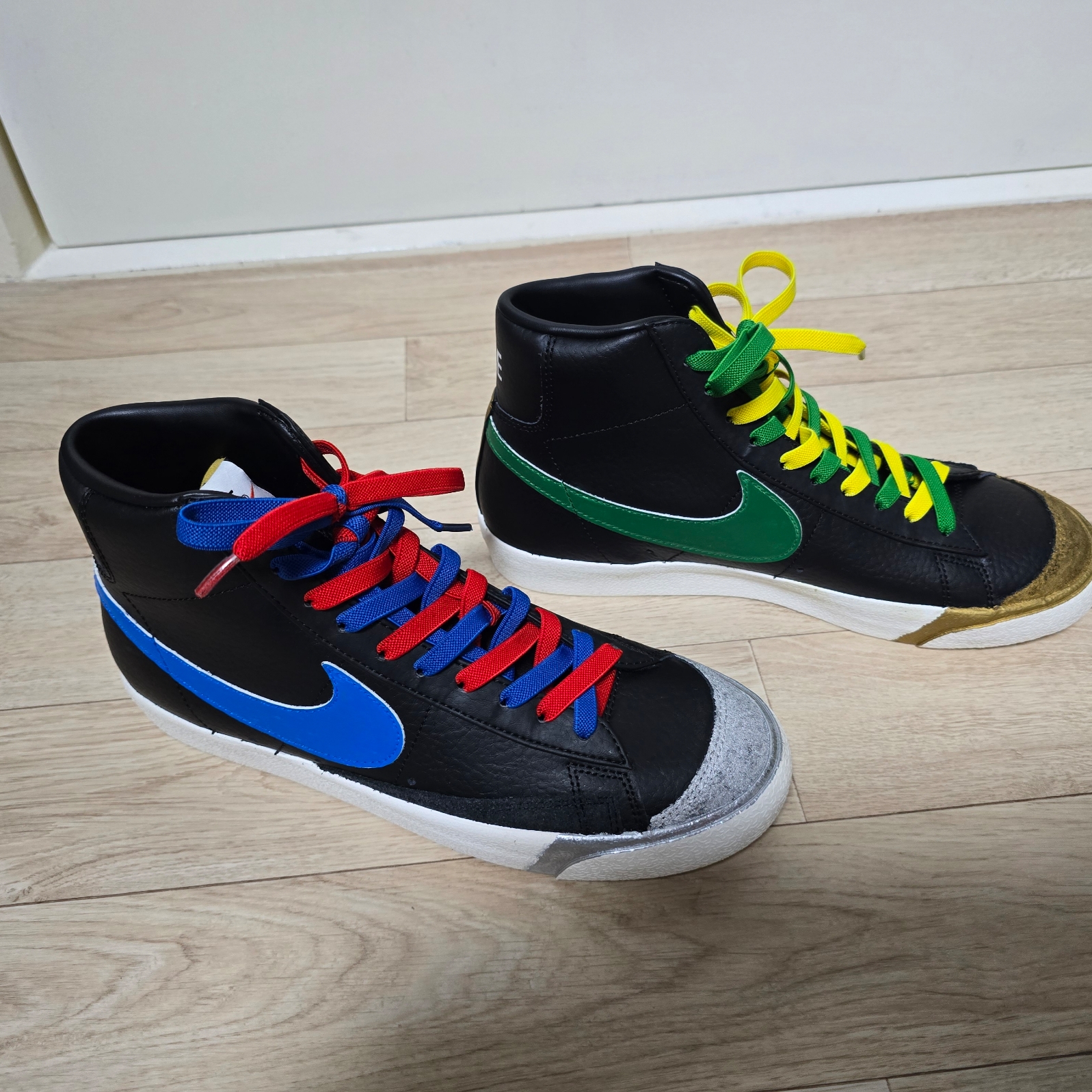 Nike Blazer Mid '77 Vintage Black Sail 착용 스타일 - 2