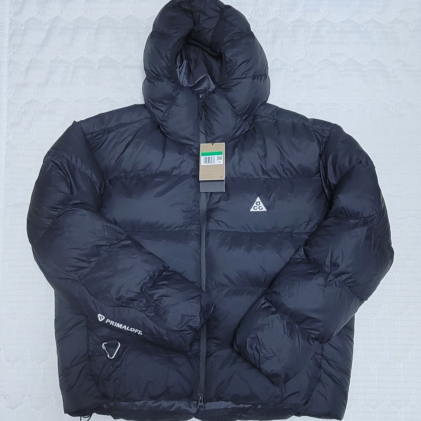 Nike ACG Therma-Fit ADV Lunar Lake Loose Hooded Jacket Black Summit White - Asia 착용 스타일 - 1