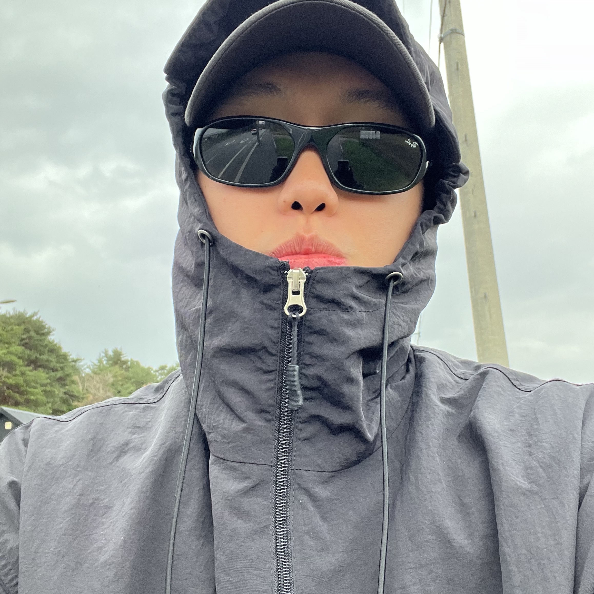 Ray-Ban DADDY-O II Polished Black Frame Green Classic G-15 Lenses 착용 스타일 - 1