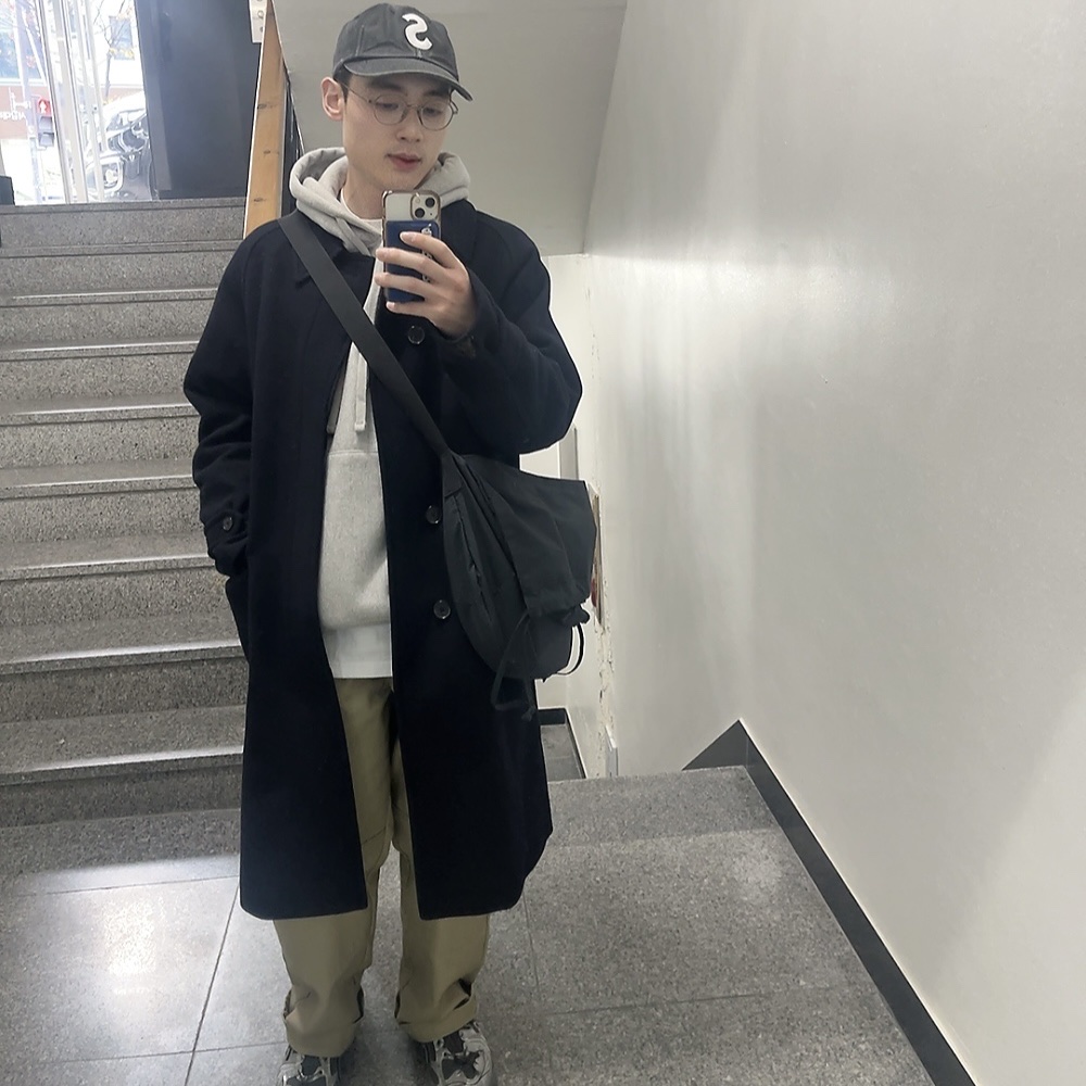 Supreme Pigment Canvas S Logo 6-Panel Black - 23SS, Stussy Basic Hoodie Ash Heather 착용 스타일 - 1