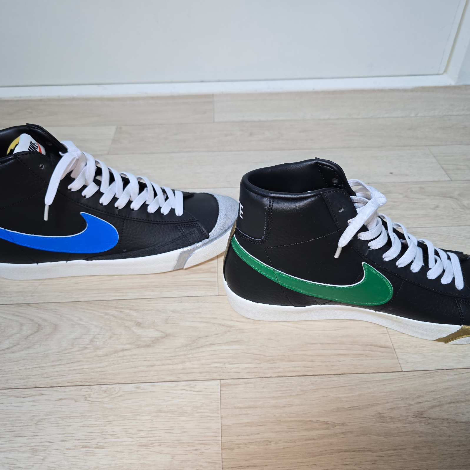 Nike Blazer Mid '77 Vintage Black Sail 착용 스타일 - 3