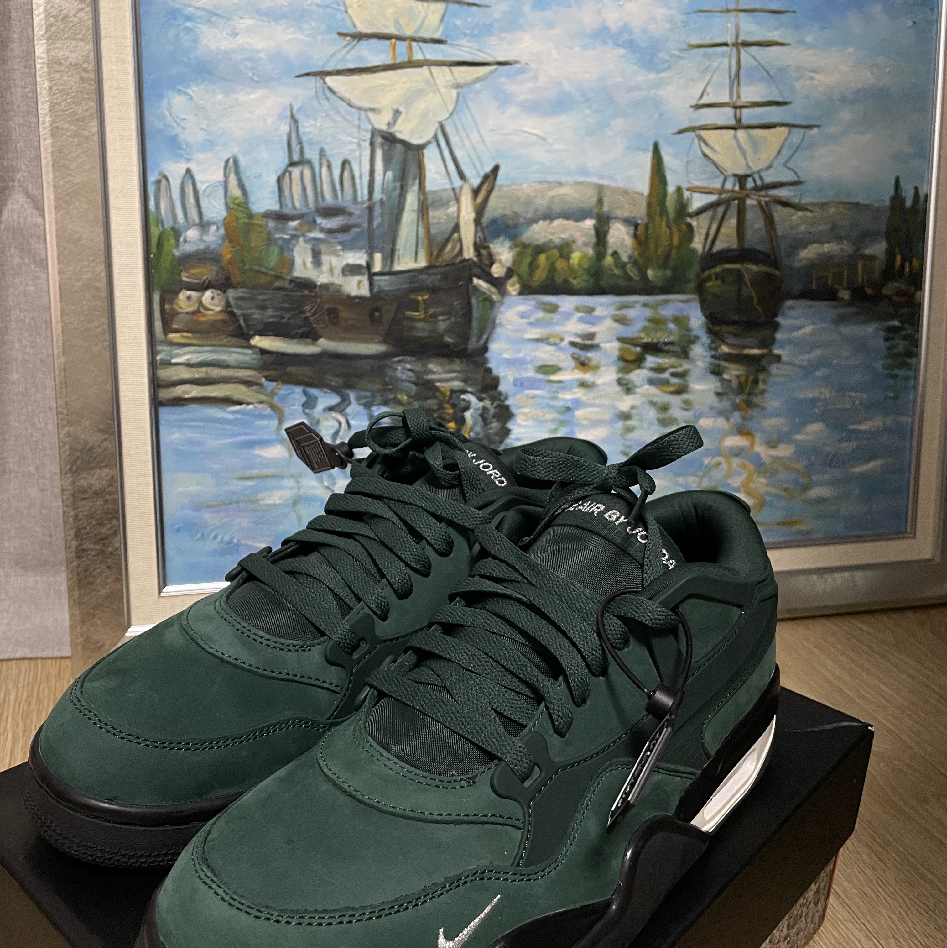 Jordan 4 x Nigel Sylvester RM SP Fence Green 착용 스타일