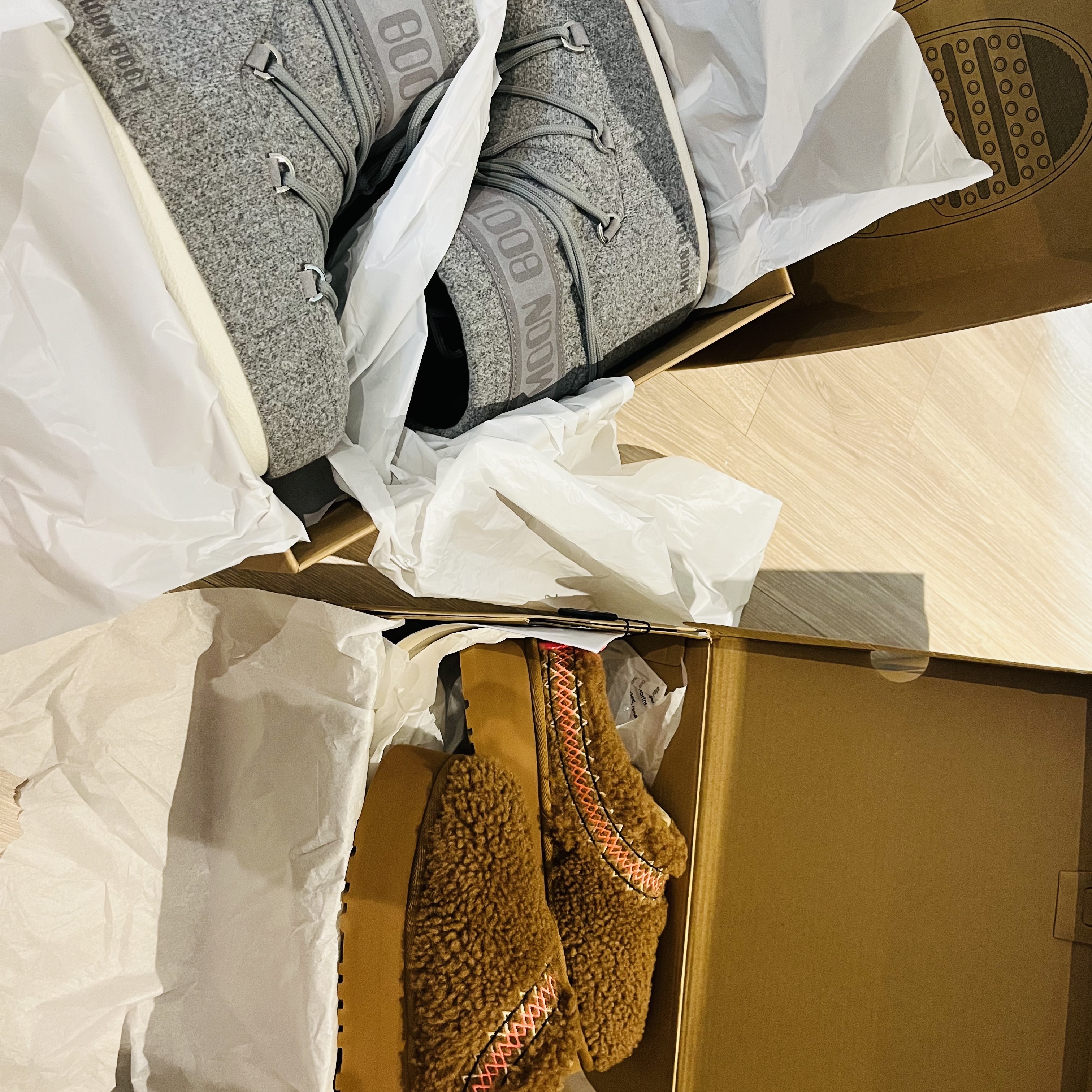 (W) UGG Tazz Braid Hardwood 착용 스타일 - 4
