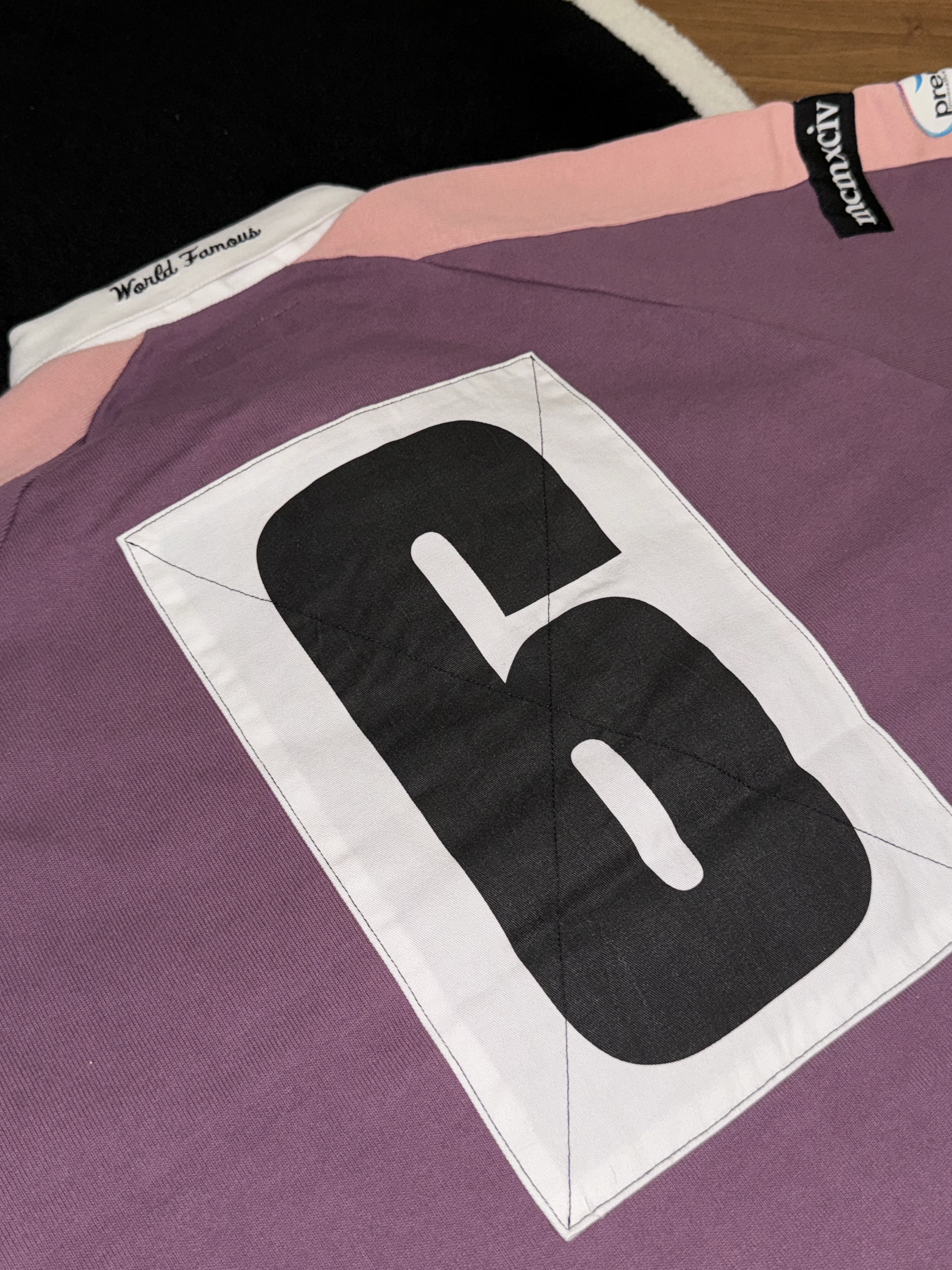 Supreme Chest Stripe Rugby Purple - 24FW 착용 스타일 - 5