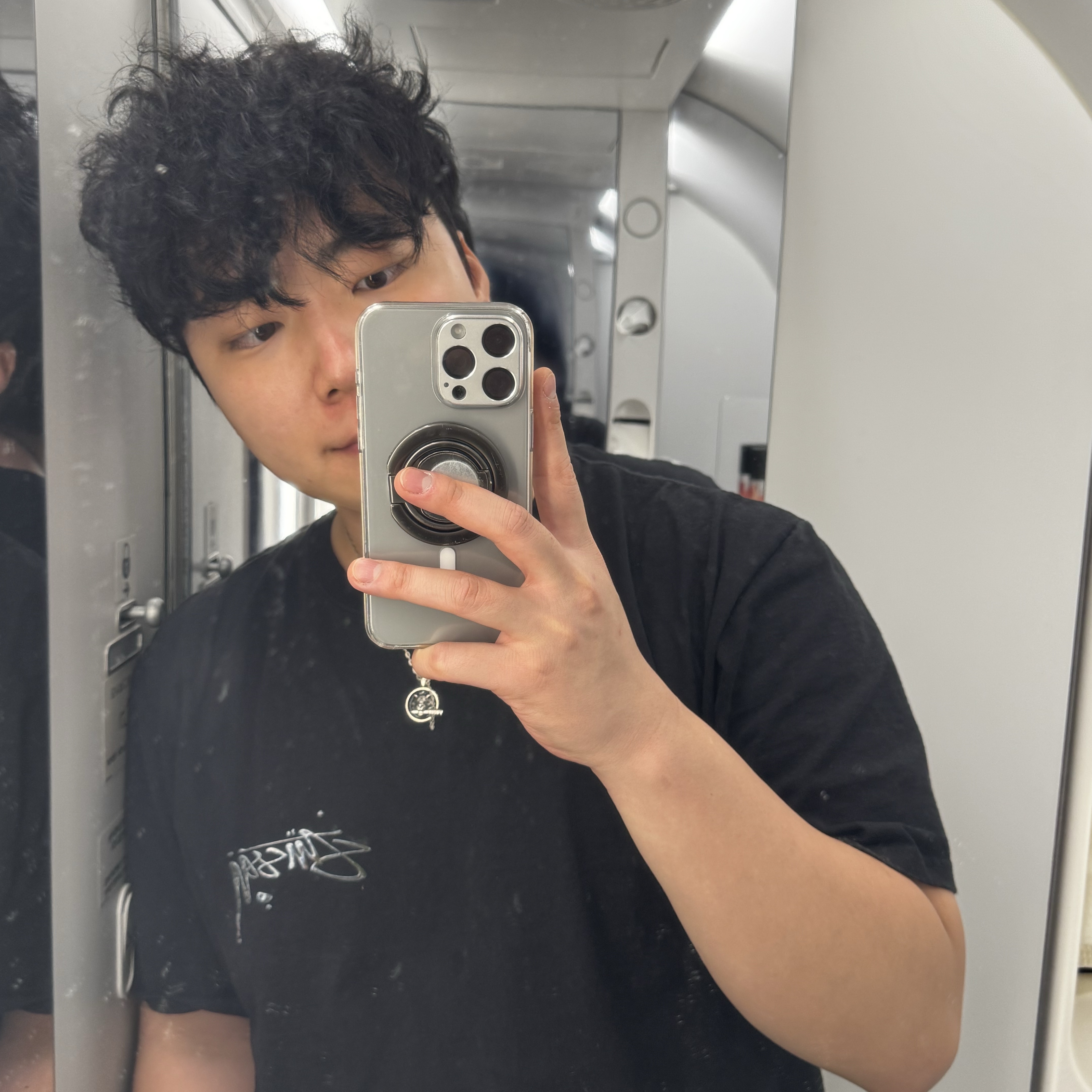 Stussy Mercury T-Shirt Black 착용 스타일