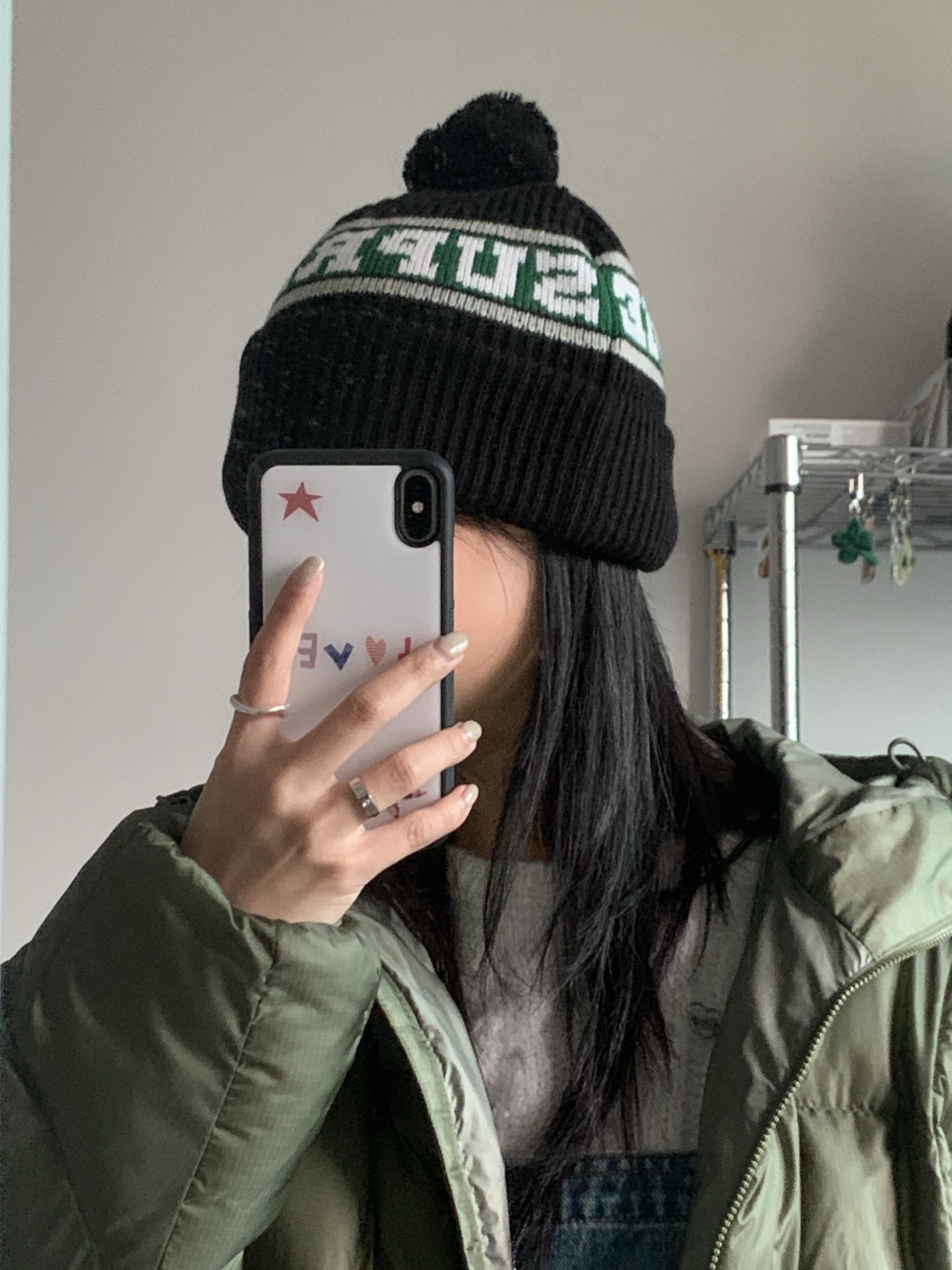 Supreme Big Stripe Beanie Black - 24FW 착용 스타일