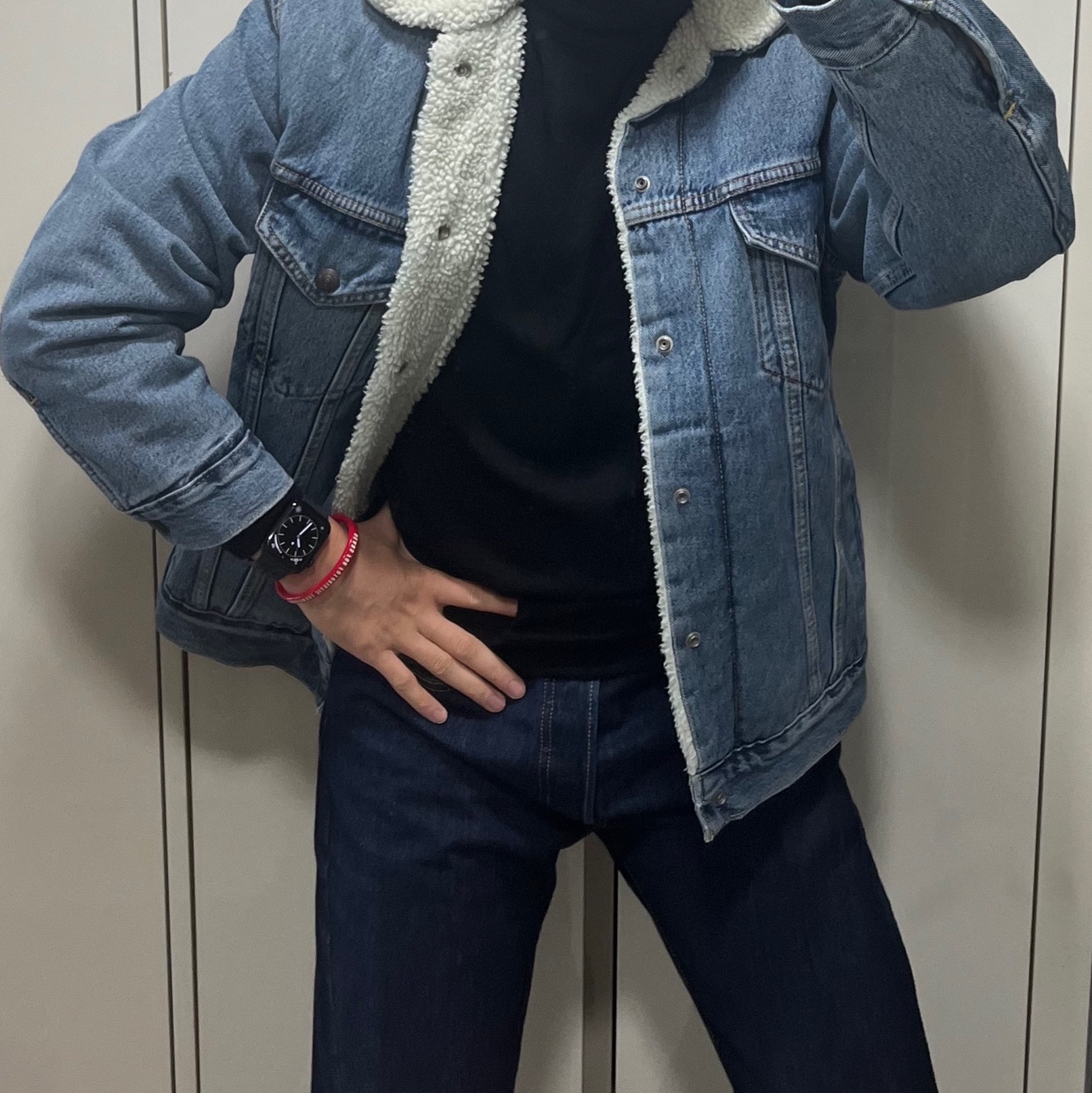 Human Made Acrylic Bangle #1 Red 착용 스타일 - 2