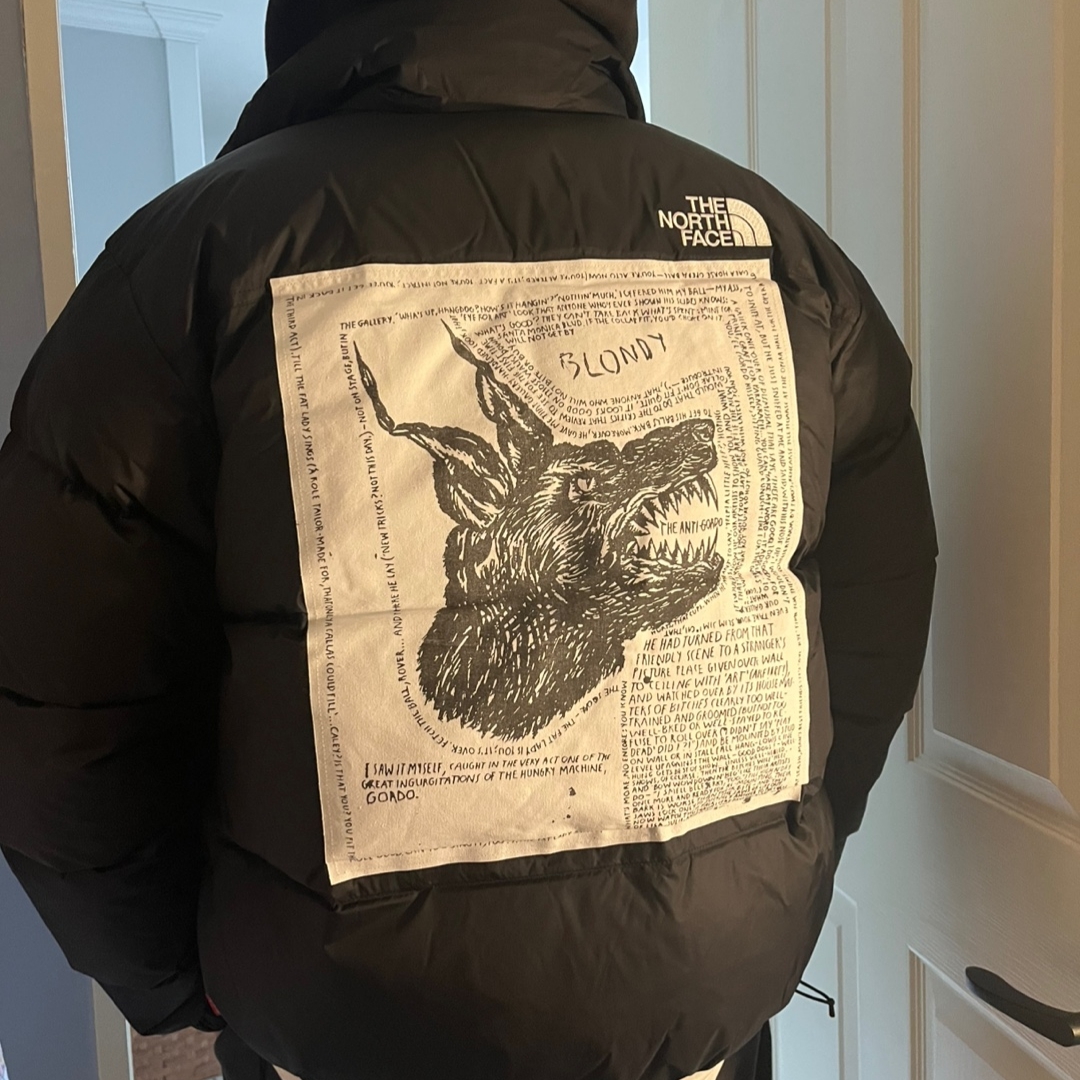Supreme x The North Face Nuptse Jacket Black - 24FW 착용 스타일 - 2